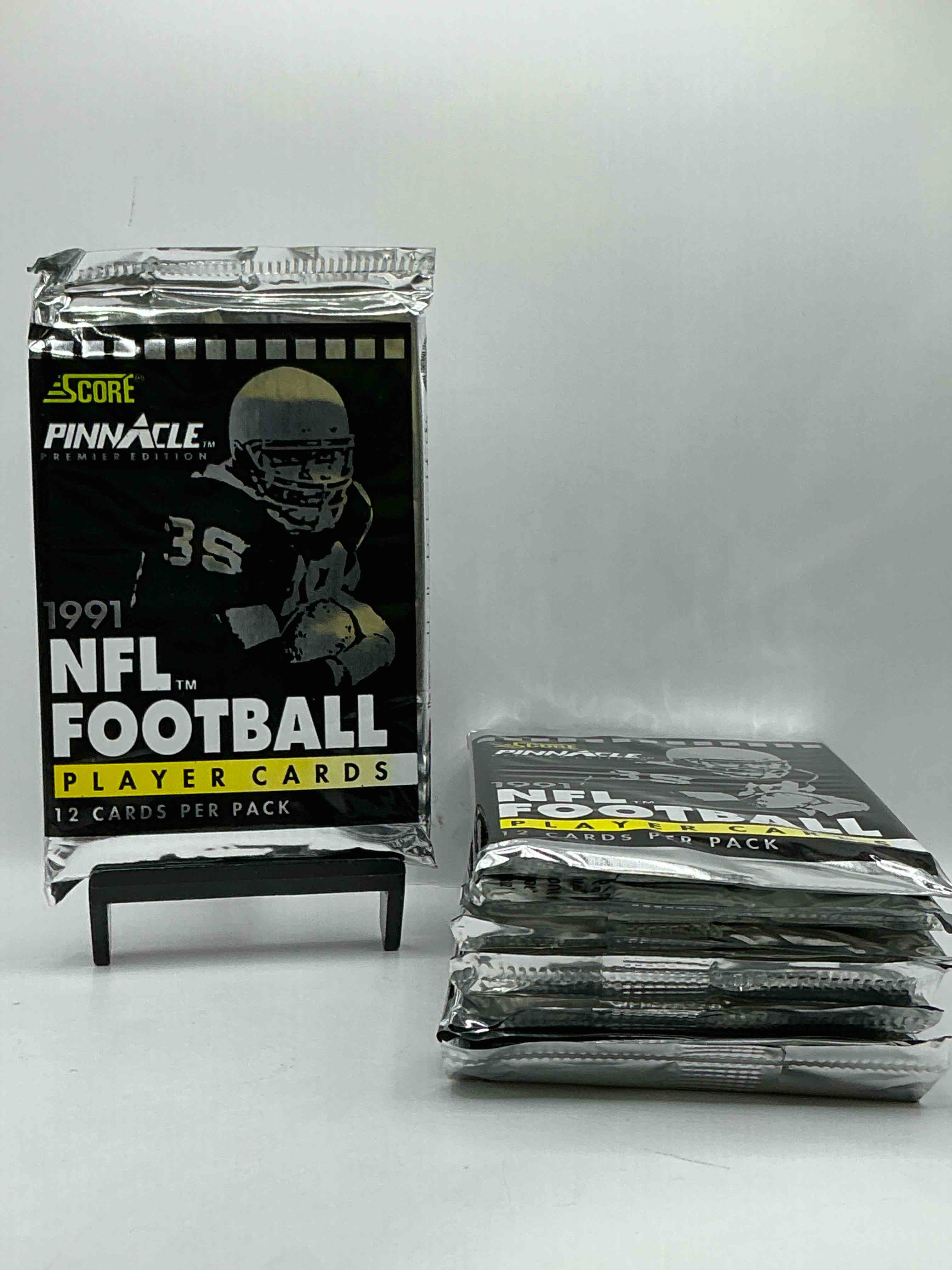 1991 Pinnacle Premier Edition Score Unopened Sports Card Packs Direct From Original Box! Search For Valuable Emmitt Smith Cards & Other Stars!