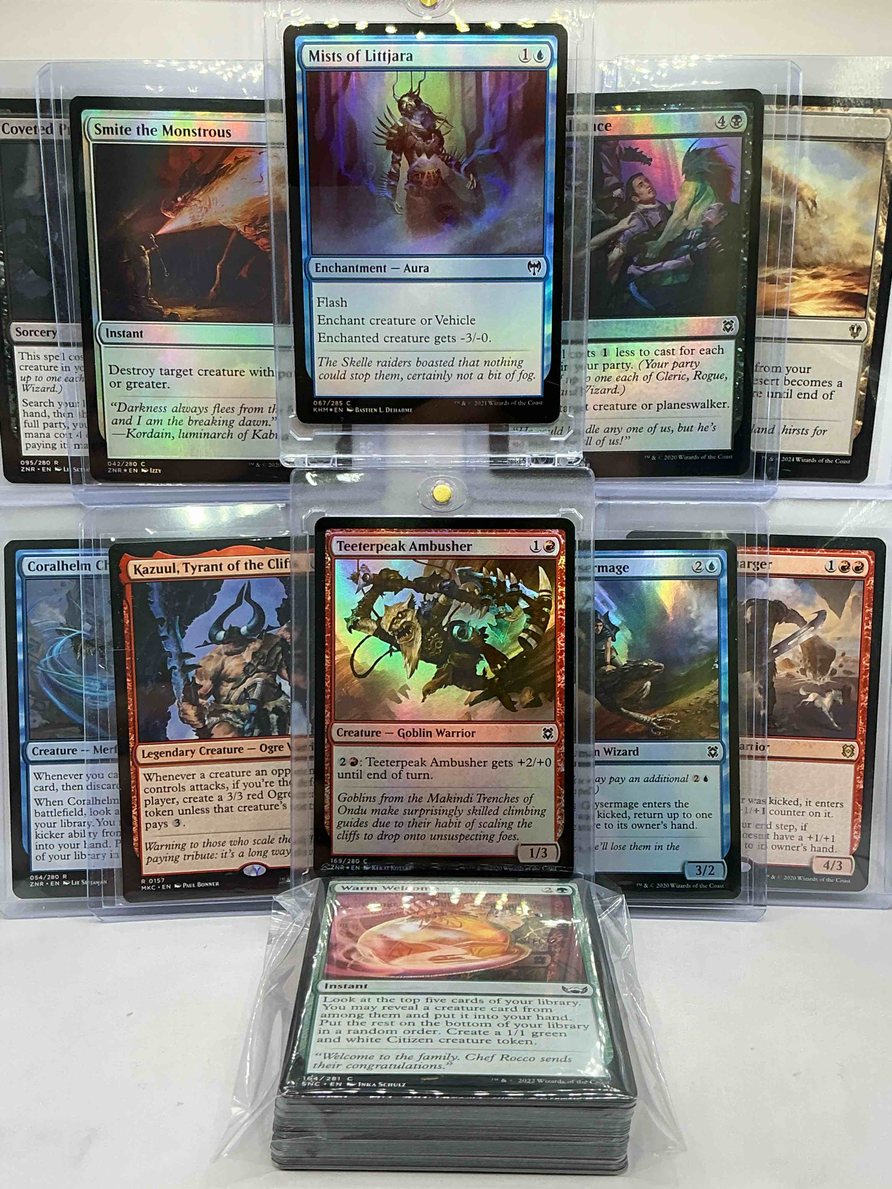 Condition photo showing New/Like New for Magic The Gathering 50 Card Lot! Lot Includes 5 Rare Cards & 5 Holo Foil Cards! All Cards In Excellent Condition! A Great Way To Join The MTG Craze!