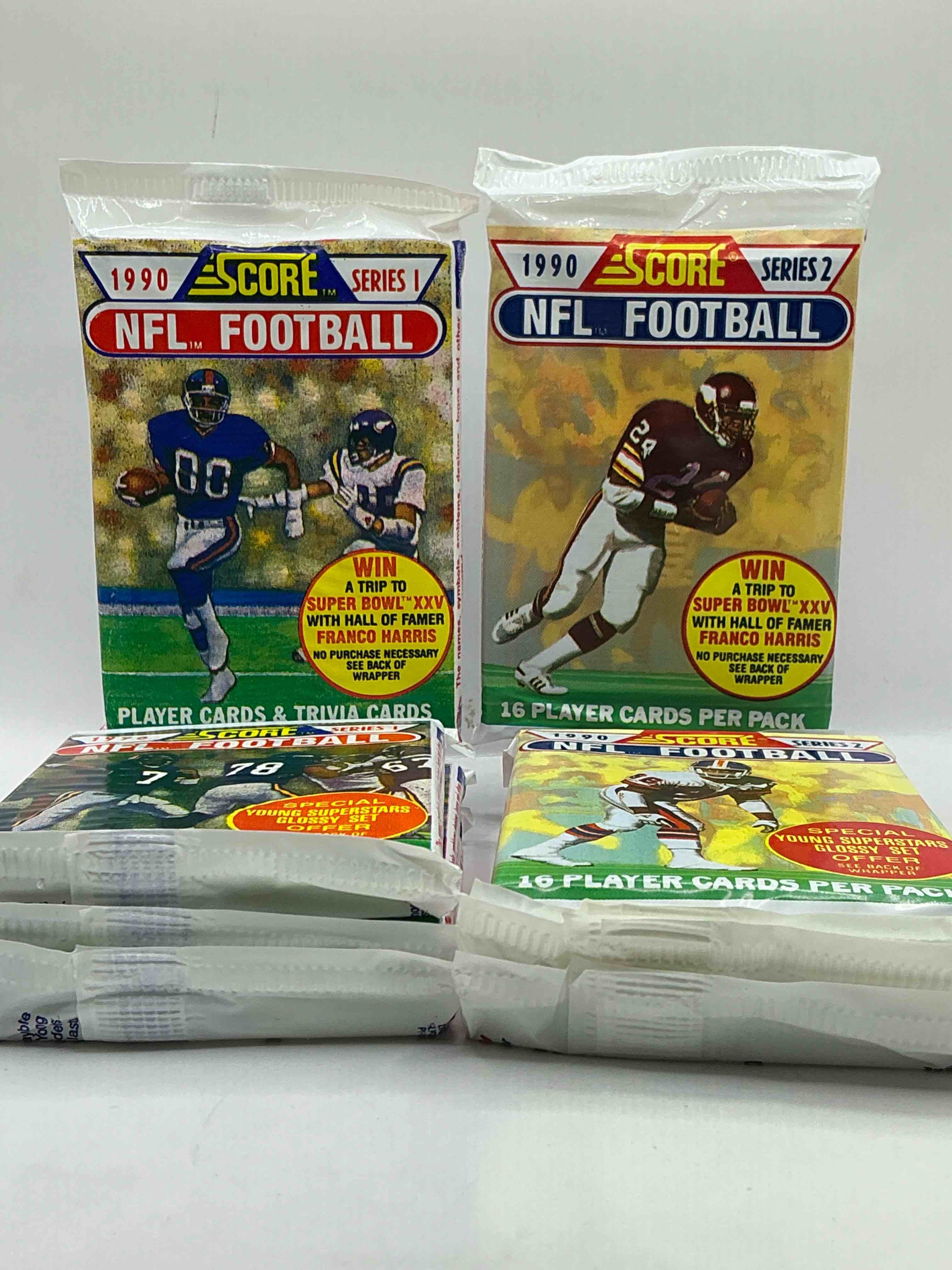 Emmitt Smith Rookie!? In Perfect Condition Worth Hundreds! 1990 Score Football Unopened Collectible Sports Card Packs Series I & II! Direct From Original Box! Look For Valuable Emmitt Smith Rookie Cards! Let The Search Begin!