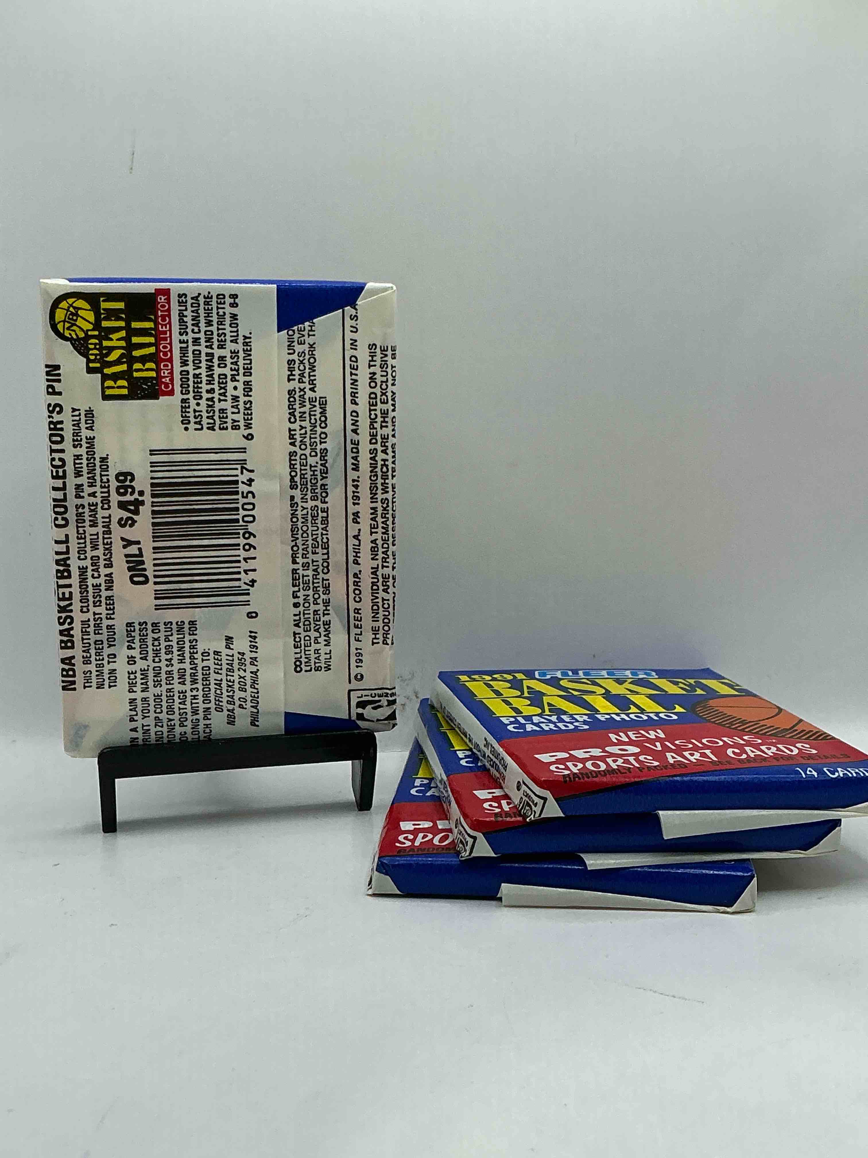 Condition photo showing New/Like New for Jordan!? 1991 Fleer NBA Wax Pack, Direct From Original Factory Sealed Retail Case!Search For Valuable Michael Jordan #29 (PSA 10 Value $300), Larry Johnson, Rookie & Too Many Valuable Cards To List!