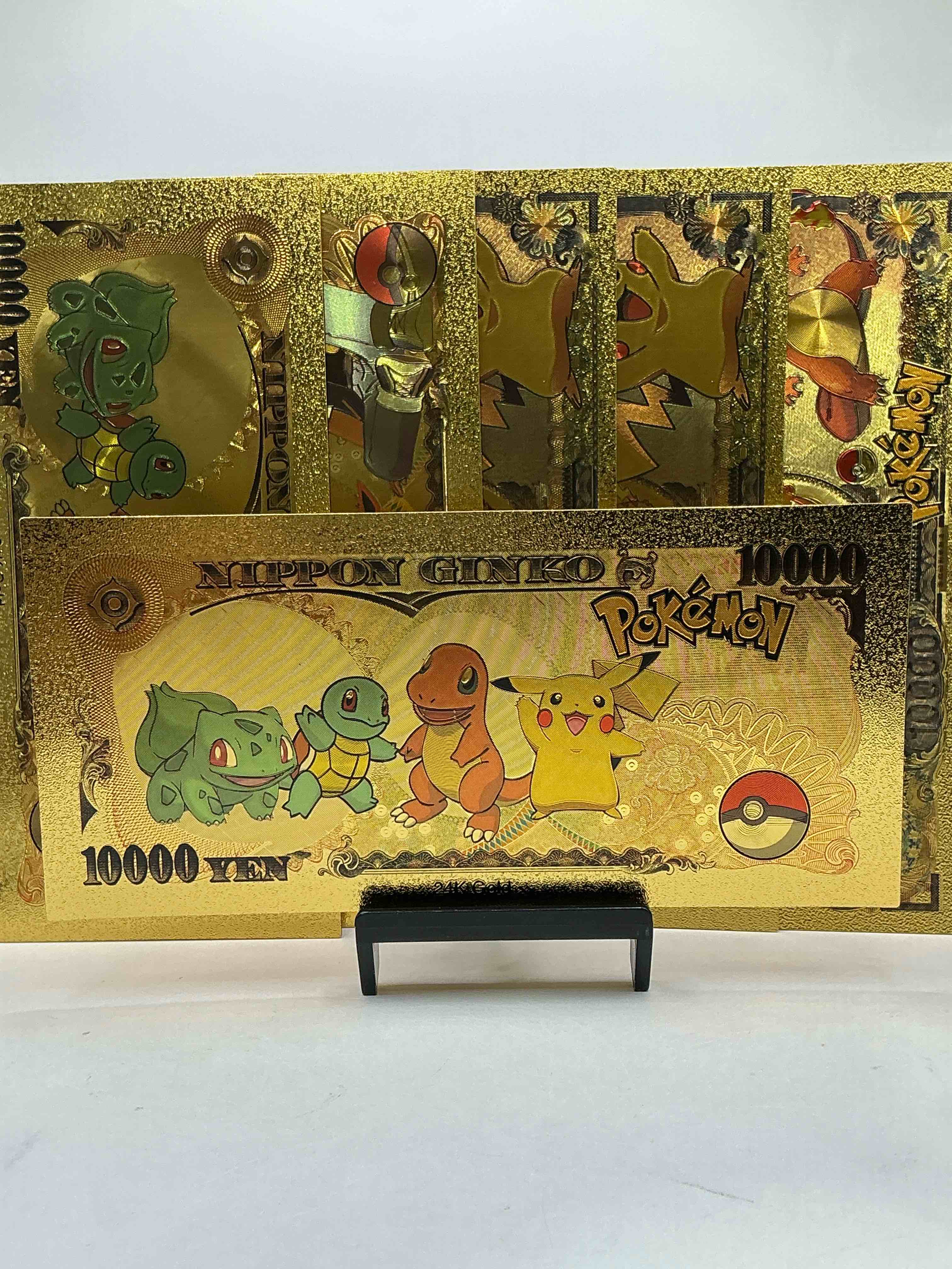 Condition photo showing New/Like New for Pokémon Novelty Gold In Color Dollars! Ultra Cool Novelty 10,000 Pokémon Bill With Characters & Cool Designs! Rare & Hard To Get! 
