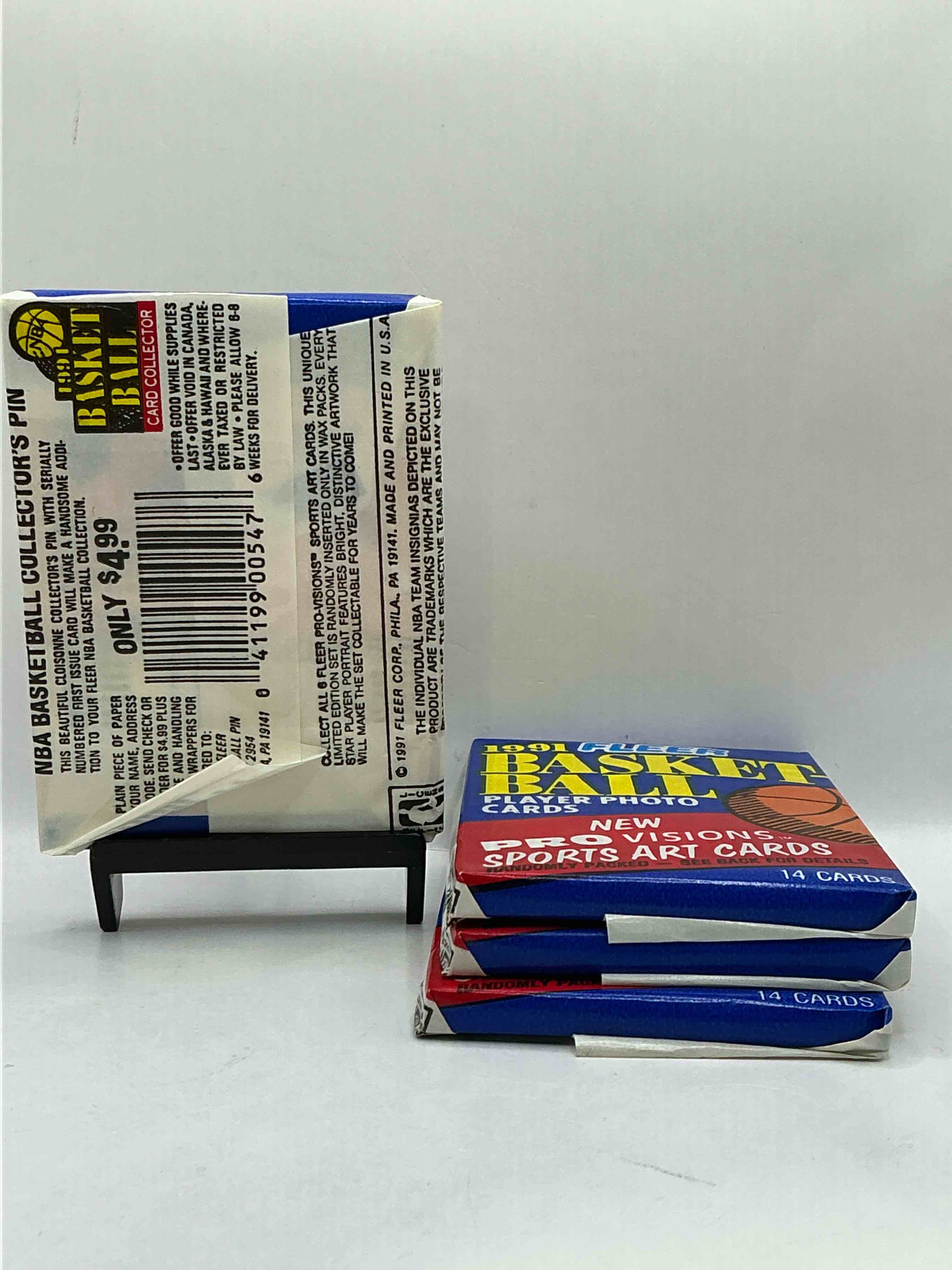 Condition photo showing New/Like New for Jordan!? 1991 Fleer NBA Wax Pack, Direct From Original Factory Sealed Retail Case!Search For Valuable Michael Jordan #29 (PSA 10 Value $300), Larry Johnson, Rookie & Too Many Valuable Cards To List!