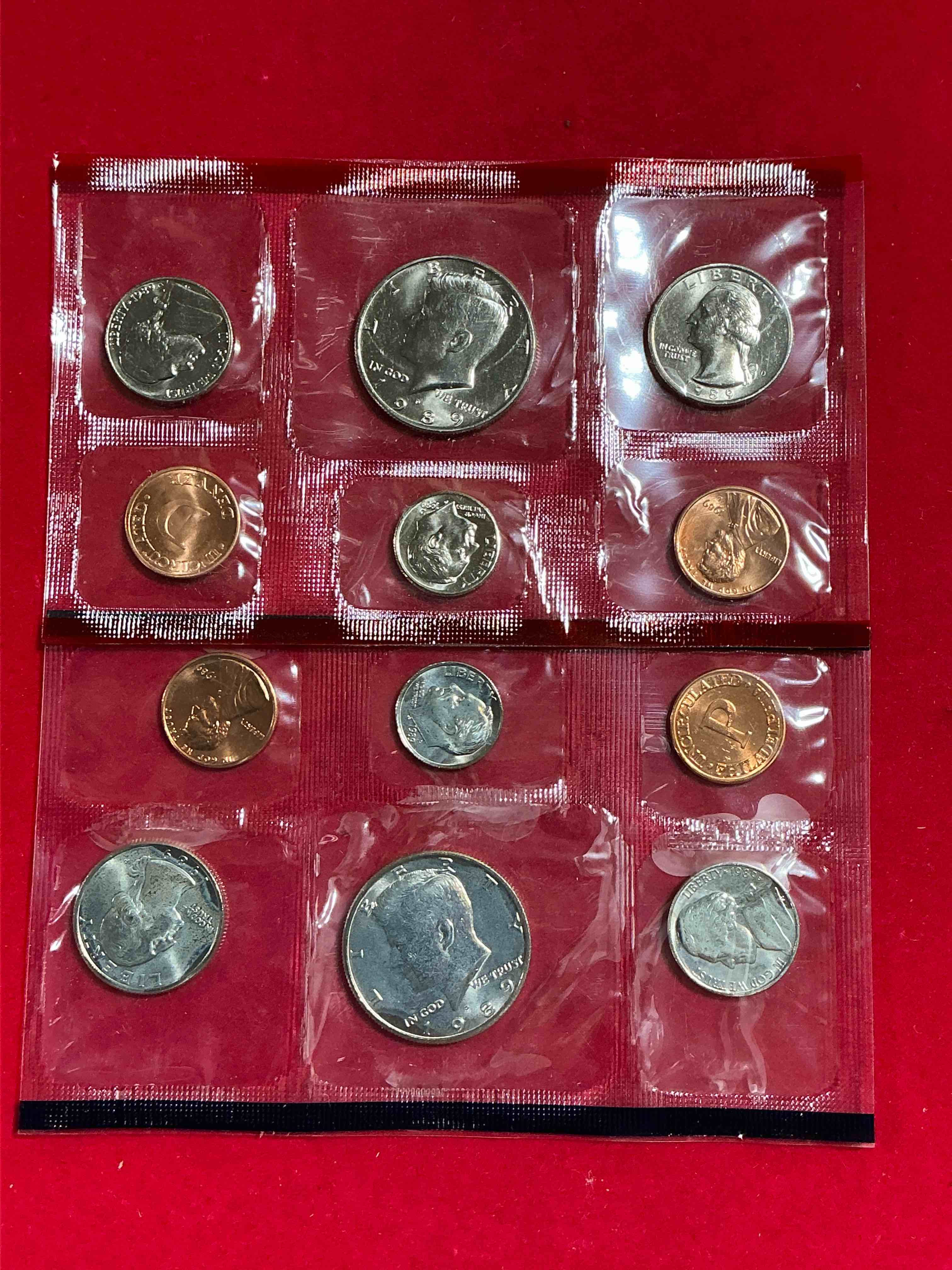 1989 Uncirculated U.S. Mint Coins! Attention All Swifties Out There! What A Great Year! These Gorgeous Coins From The Mint Set Features Each U.S. Coins Minted in 1989 In Uncirculated Condition, From Each Mint Mark, Philly & Denver! From The U.S. Treasury In 1989! Own An Awesome Investment & Incredible Piece Of U.S. History! Also Makes For An Awesome Gift!