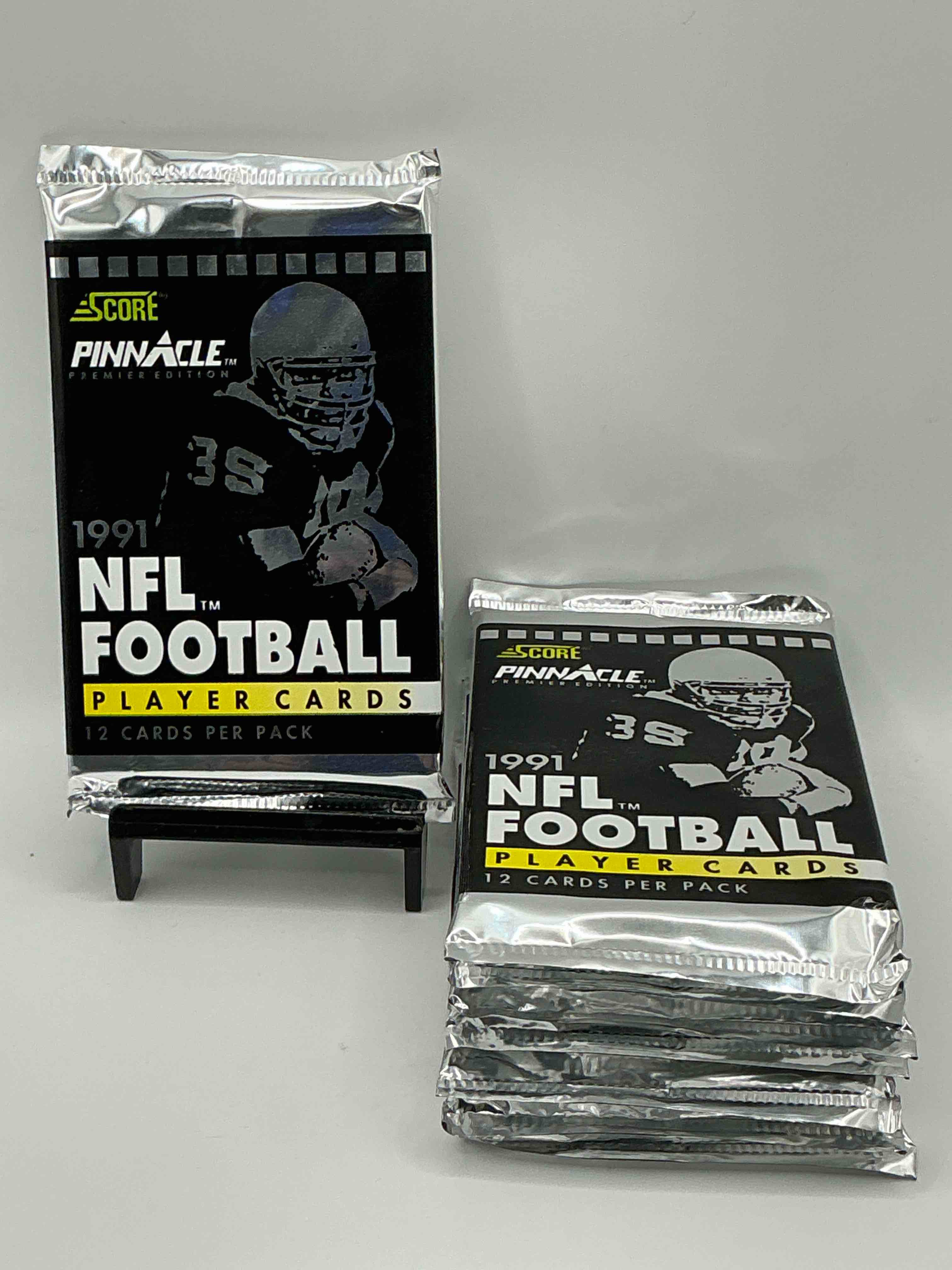 1991 Pinnacle Premier Edition Score Unopened Sports Card Packs Direct From Original Box! Search For Valuable Emmitt Smith Cards & Other Stars!