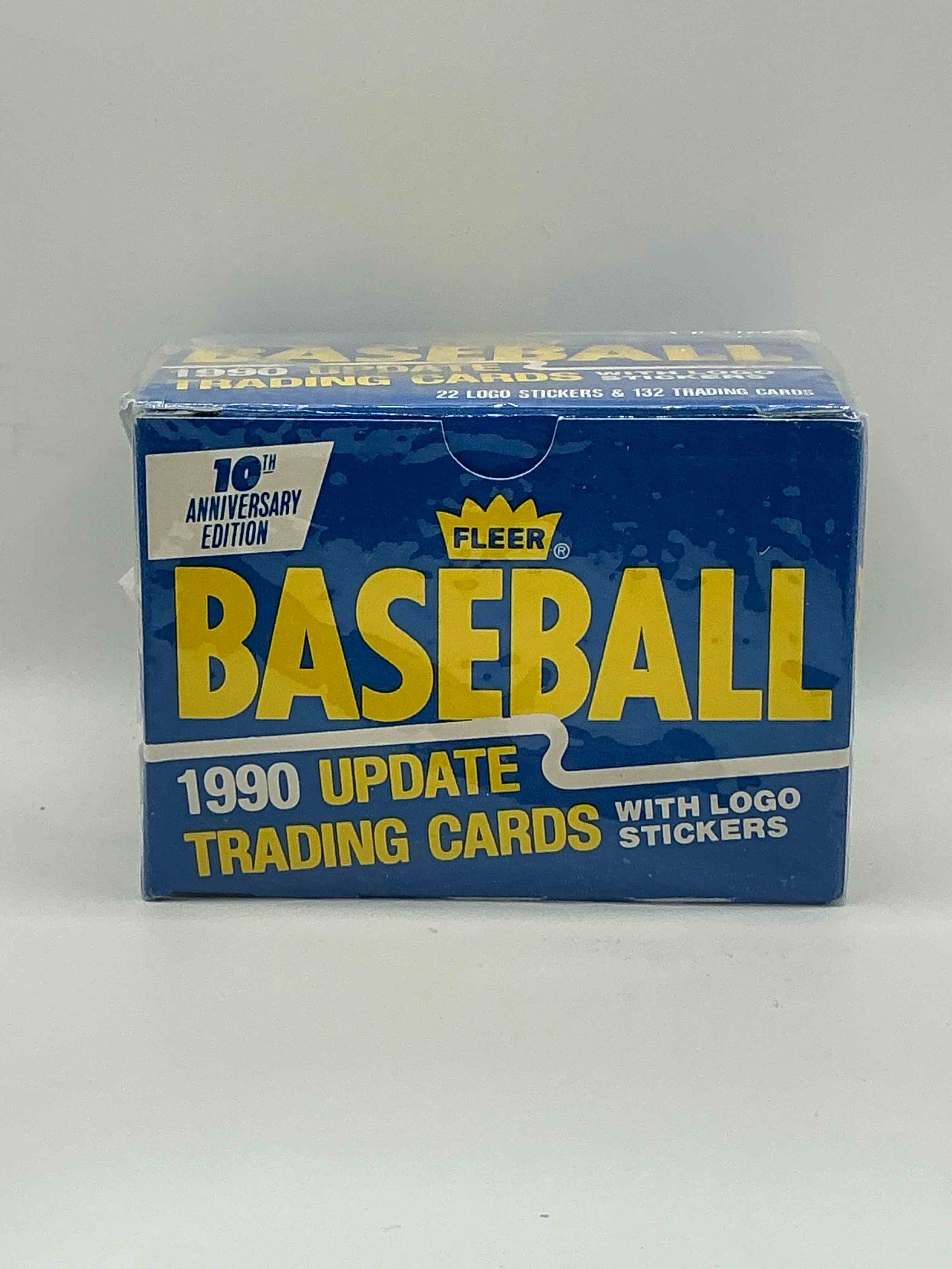 1990 Update Trading Cards! 132 Cards! Fleer Baseball Unopened Sports Card Original Box! Search For Valuable Collectible Ken Griffey Jr Cards! Logo & Sticker Cards Included! 10th Anniversary Edition! 