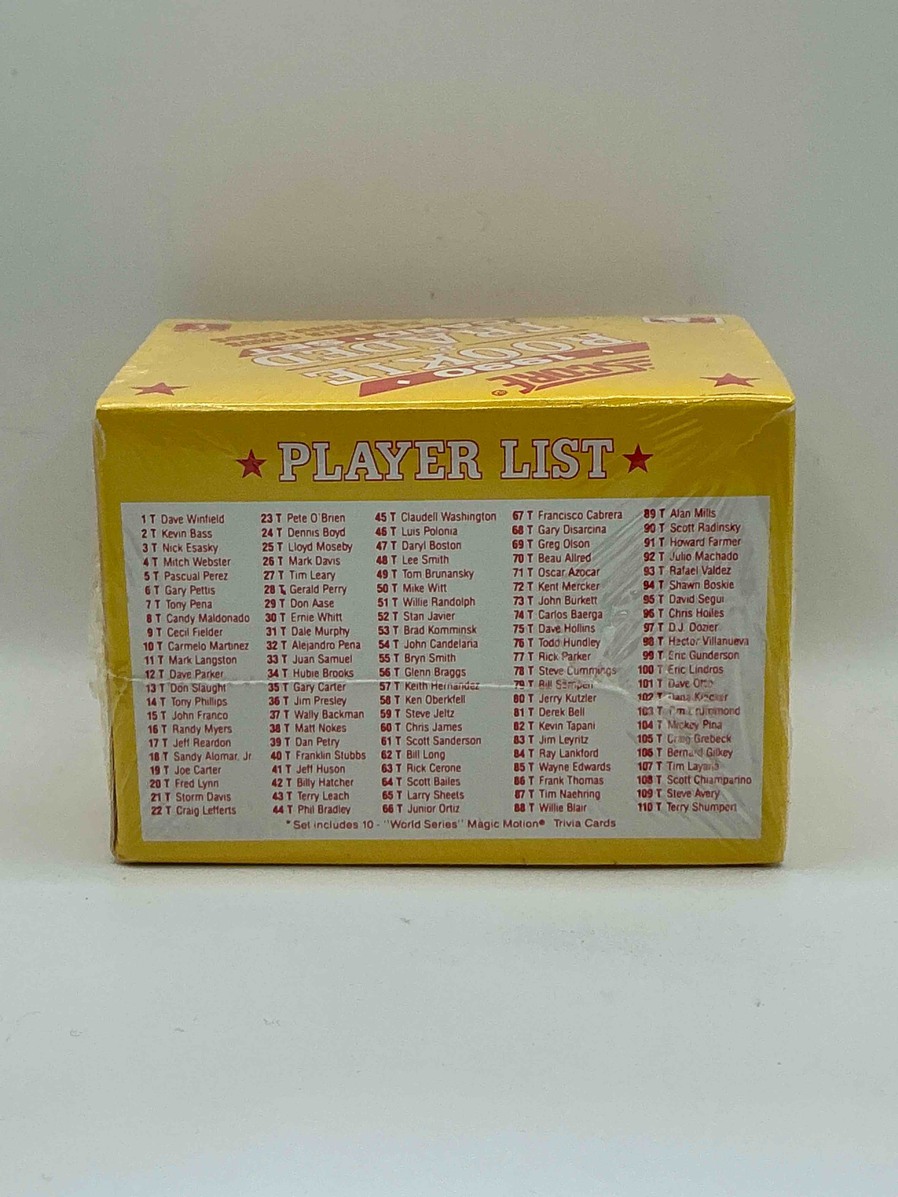 Condition photo showing New/Like New for 1990 Score Baseball Rookies & Traded Box! Unopened Straight From Box! These Packs Are Loaded With Awesome Cards! Some Cards To Search For Are Frank Thomas, Dave Winfield & More!