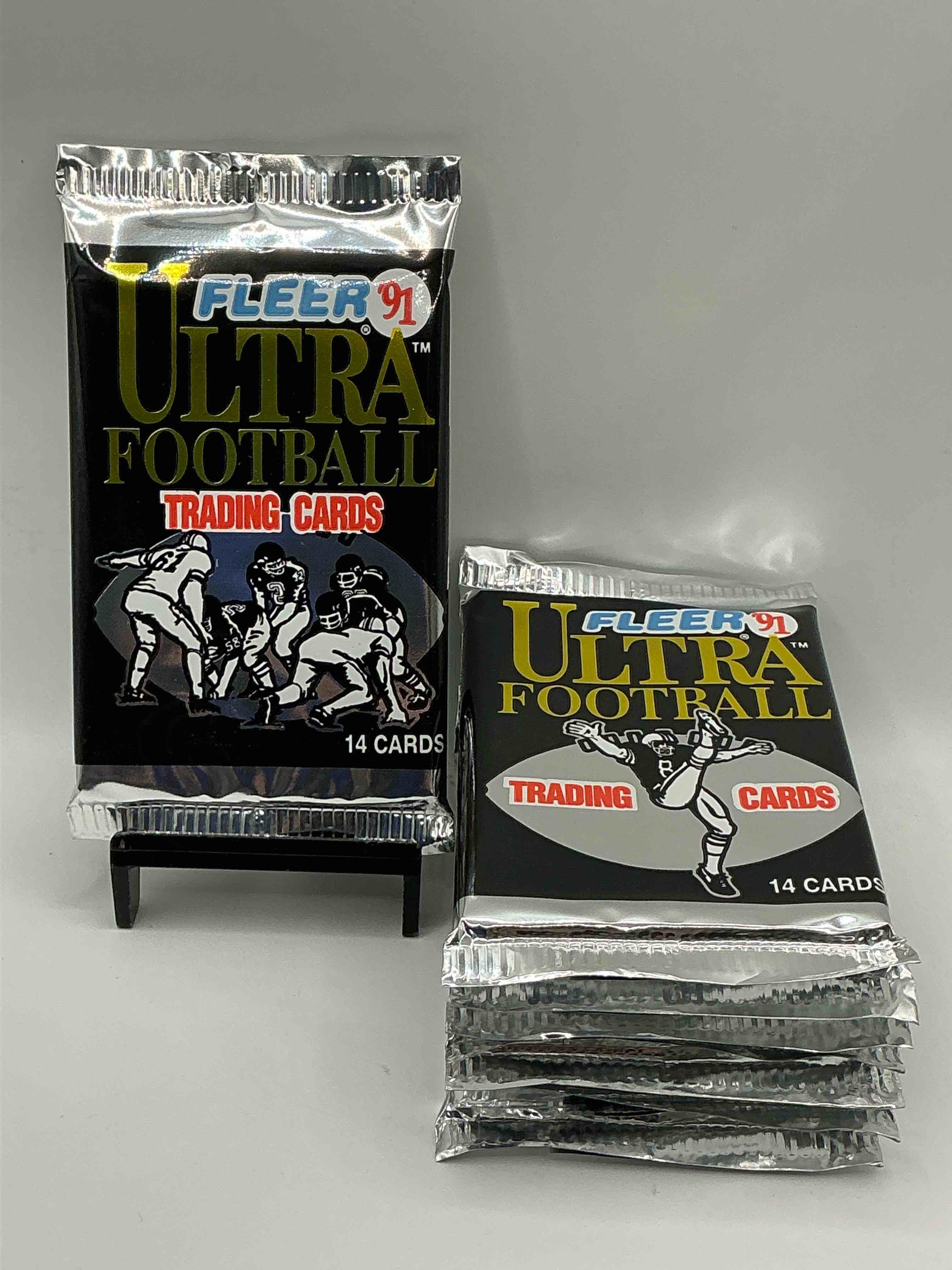 brett favre rookie!? 1991 fleer ultra unopened packs straight from original box!search for brett favre rookie & other valuable cards from joe montana emmitt smith & barry sanders!