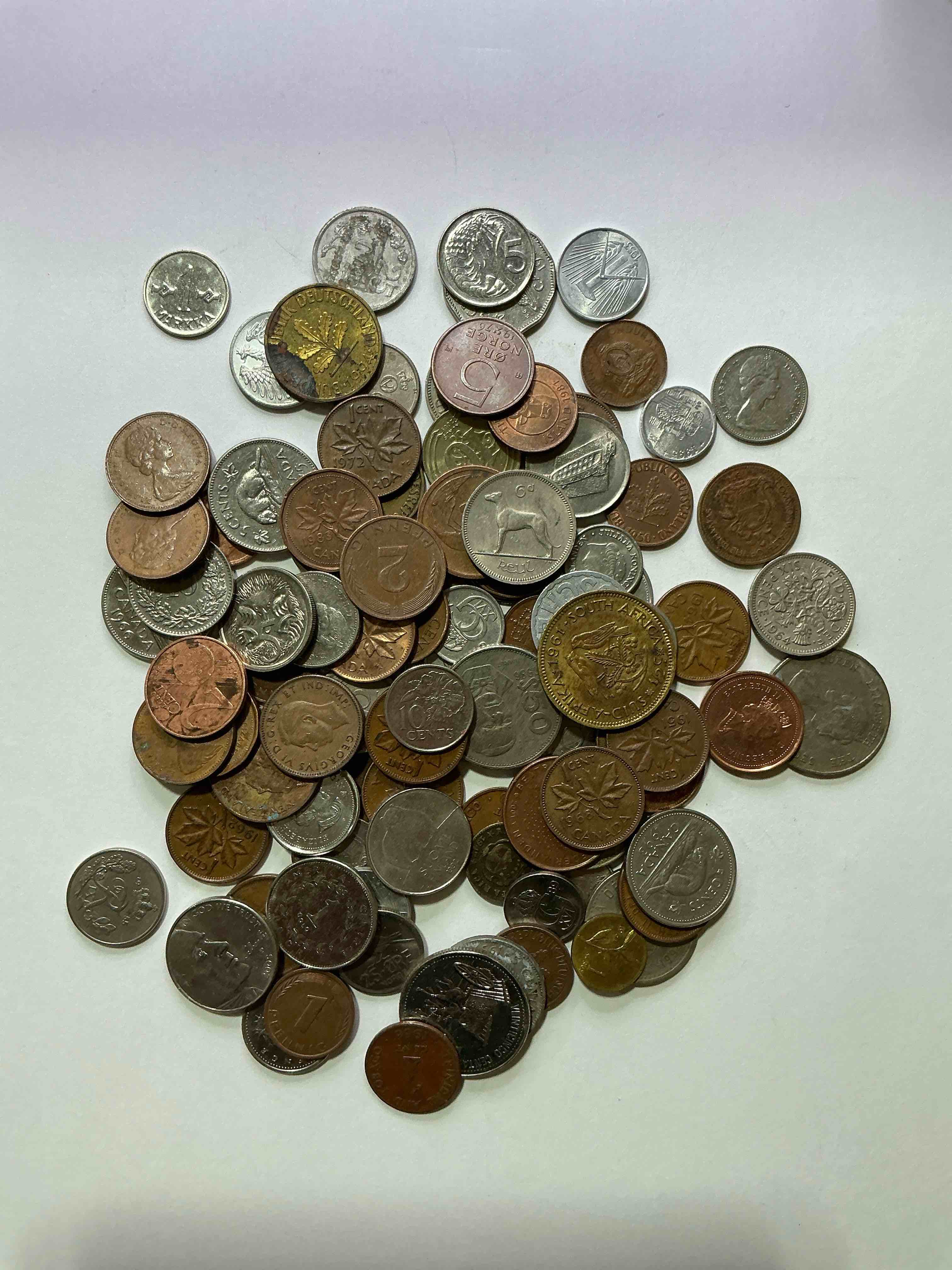 Condition photo showing Good Condition for World Coins, Antique & Vintage! Each Lot Is Unique! Many Different Years, Countries, Sizes & Exotic Places. This Cool Collection Of Antique Coins From Around The World Is Loads Of Fun! Have Fun Identifying Each Coin & Country As A Great Educational Tool! A Great Investment Too!