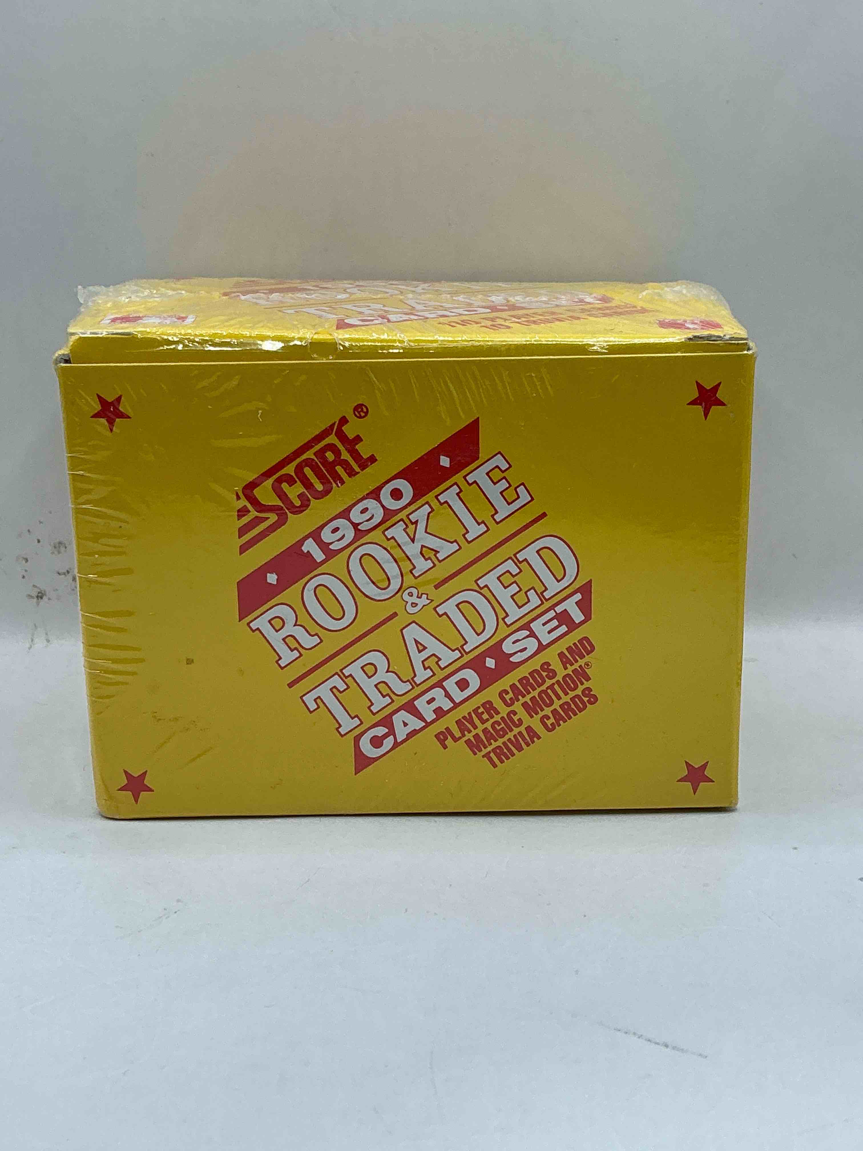 Condition photo showing New/Like New for 1990 Score Baseball Rookies & Traded Box! Unopened Straight From Box! These Packs Are Loaded With Awesome Cards! Some Cards To Search For Are Frank Thomas, Dave Winfield & More!