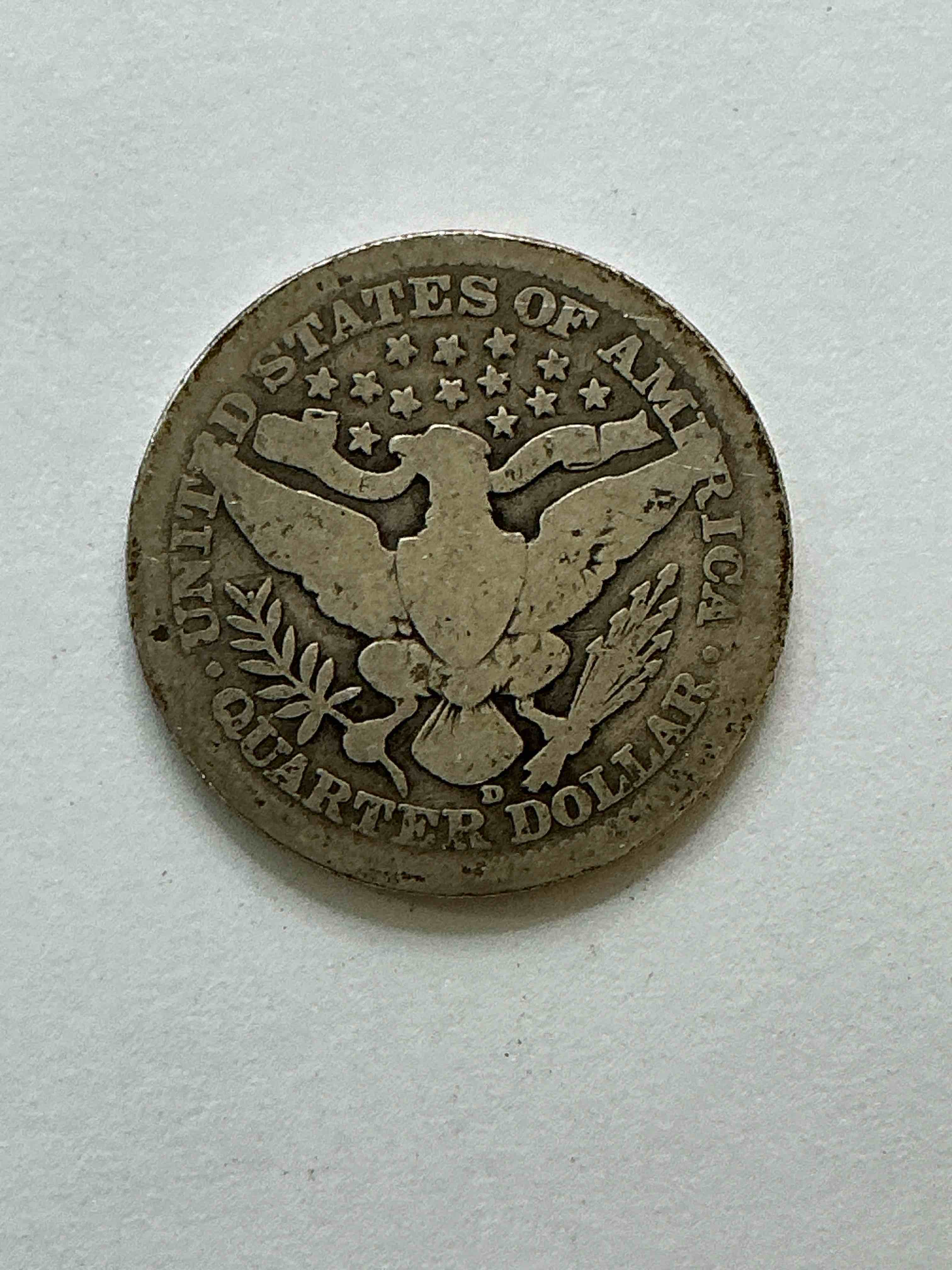 Condition photo showing Good Condition for World War I Era American Silver! Barber Quarter From The World War I Era! These Quarters Are 90% Fine US Silver & Super Rare, Even More Rare With WWI Era Dates! Beautiful & Circulated! Perfect Addition To Any Collection! 