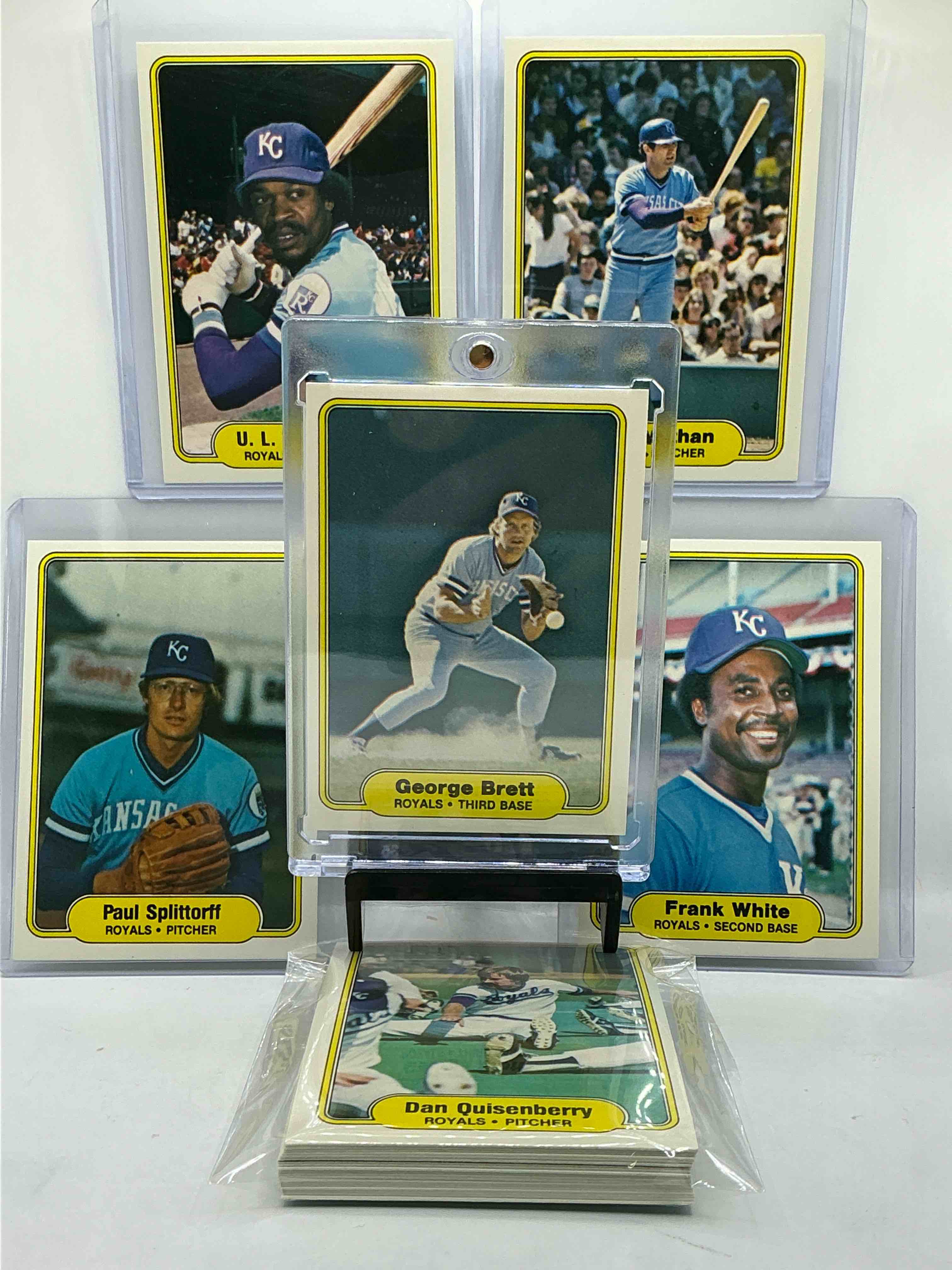 Condition photo showing New/Like New for KC Royals Team Set! 24 Card Team Set! George Brett, Frank White, Paul Splittorff & More! KC Royals Team Set WOW!