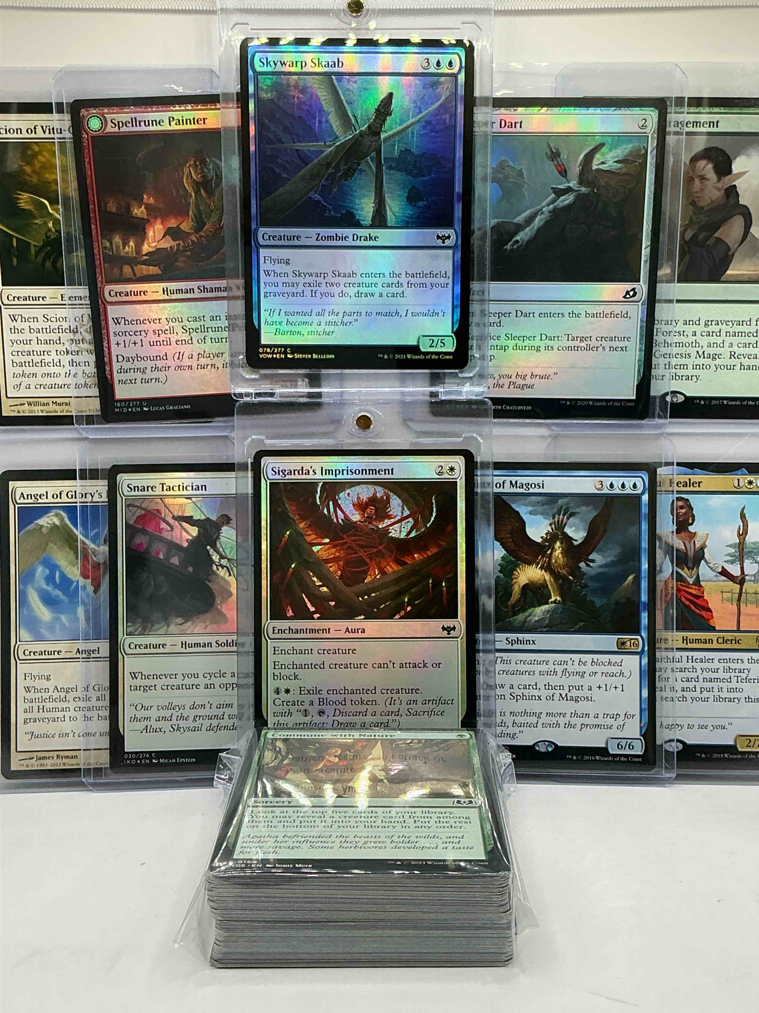 Condition photo showing New/Like New for Magic The Gathering 50 Card Lot! Lot Includes 5 Rare Cards & 5 Holo Foil Cards! All Cards In Excellent Condition! A Great Way To Join The MTG Craze!
