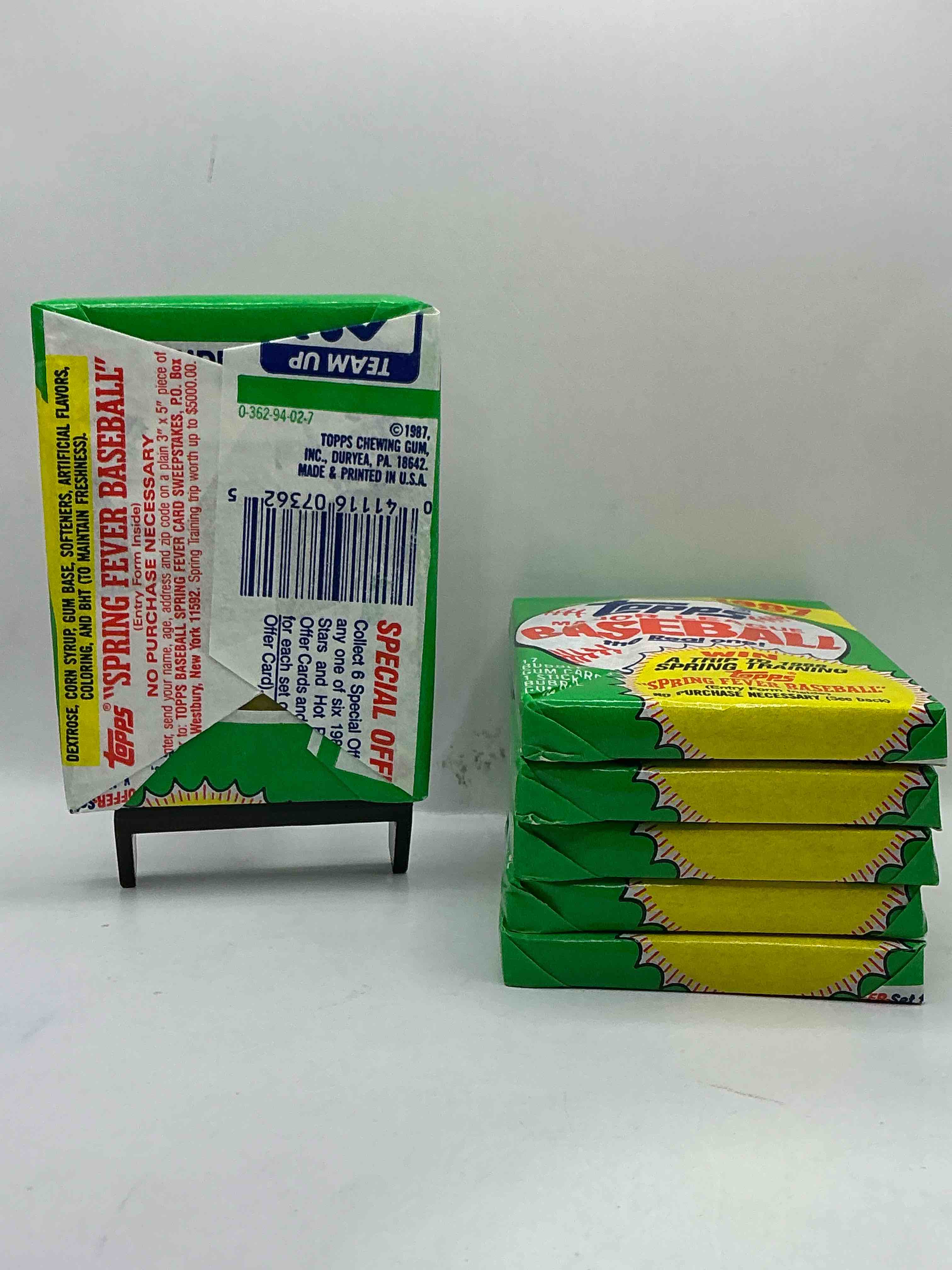 Condition photo showing New/Like New for Loaded! 1987 Topps Baseball Unopened Sports Card Collectible Wax Pack, Direct From Original Retail Case! 1987 Topps Baseball Is A Loaded Year With Rookie Cards From Barry Bonds (PSA 10 $300+), Bo Jackson, Jose Canseco & More! Excellent Condition!