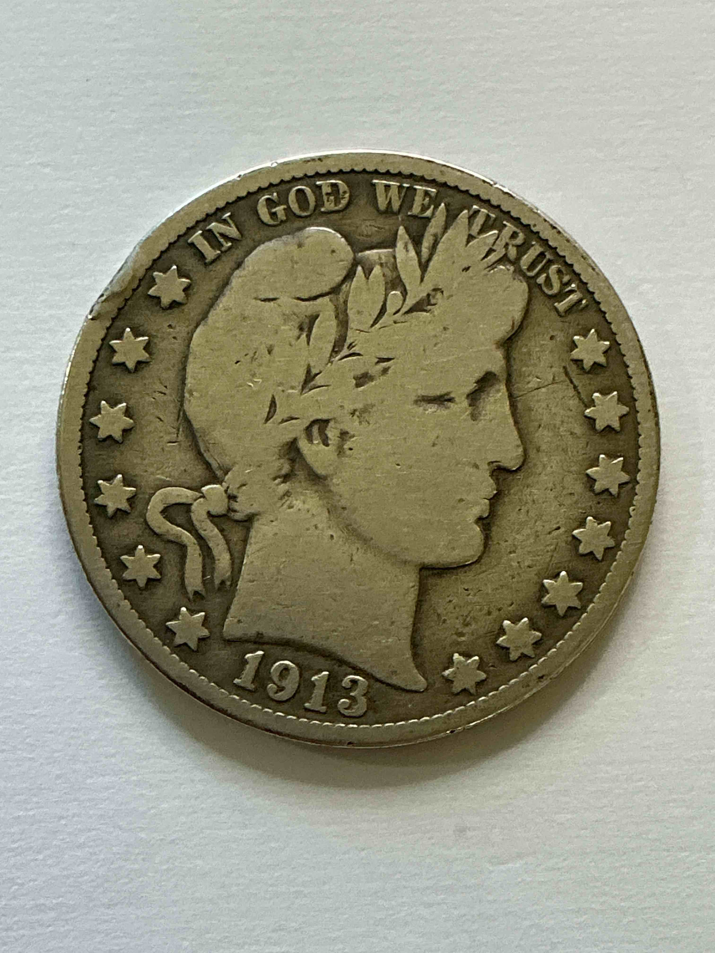 world war i era american silver! barber half dollar from the world war i era! these half dollars are 90% fine us silver & super rare, even more rare with wwi era dates! beautiful & circulated! perfect addition to any collection! 