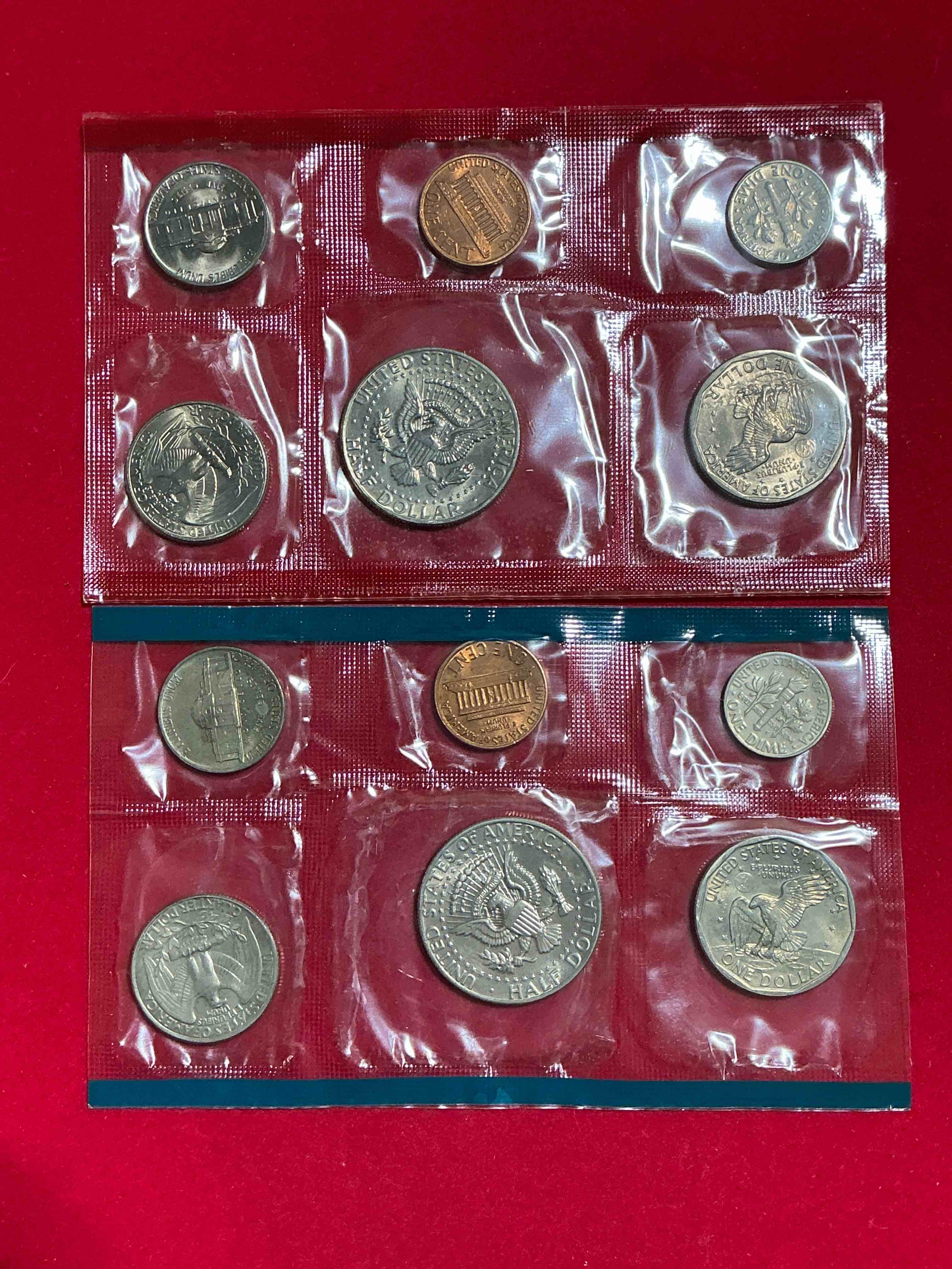 Condition photo showing New/Like New for 1979 Mint Coins, 12 Coin Denver & Philadelphia Mint! First Year Of The Susan B. Anthony Dollars! Dollar Coins, Half Dollars, Quarters, Dimes, Nickels & Pennies! Wow!