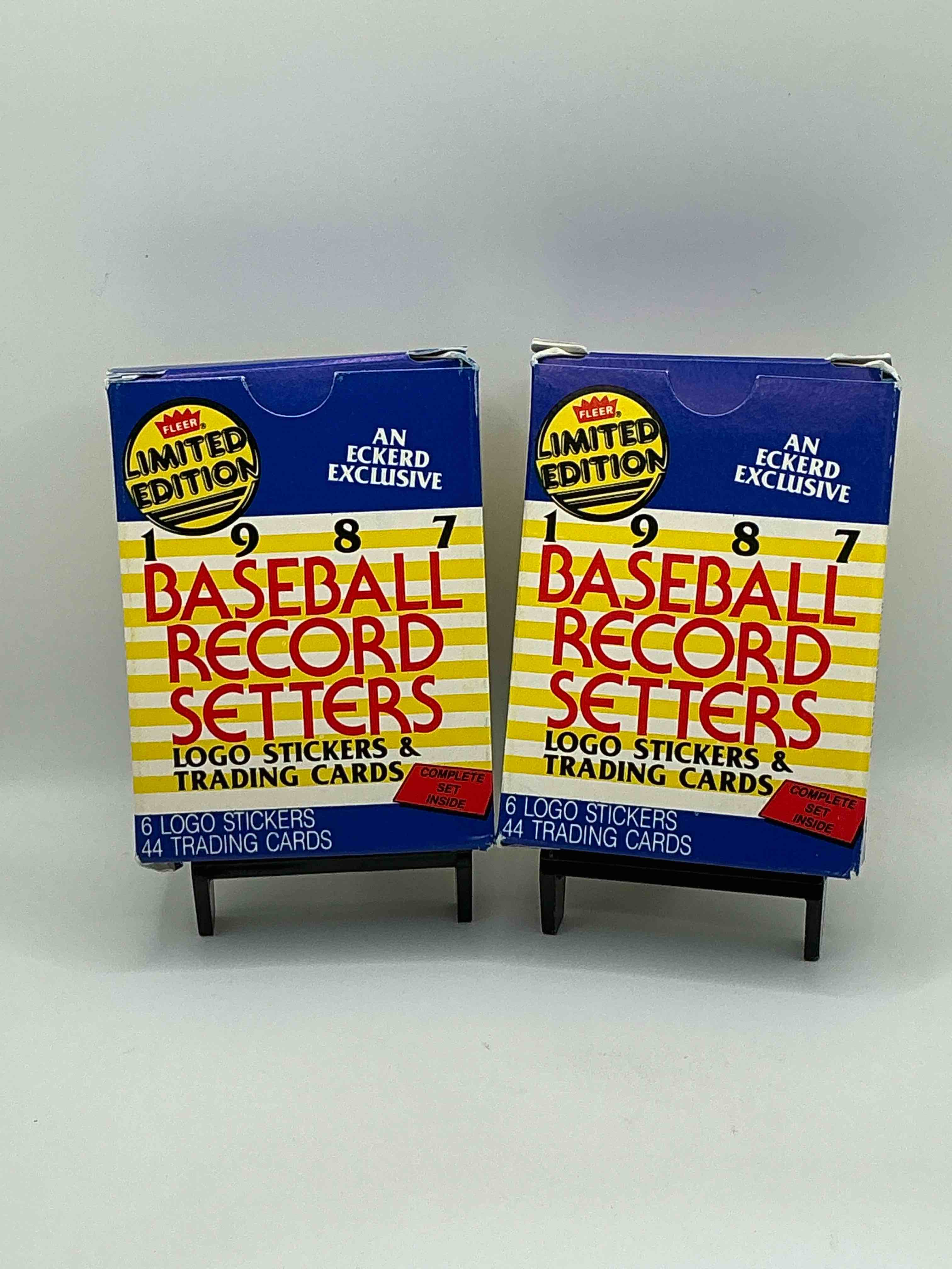 1987 limited edition major league sluggers & pitchers trading cards 44 card unopened set! george brett, rickey henderson, kirby puckett, tim raines, daryl strawberry & more!