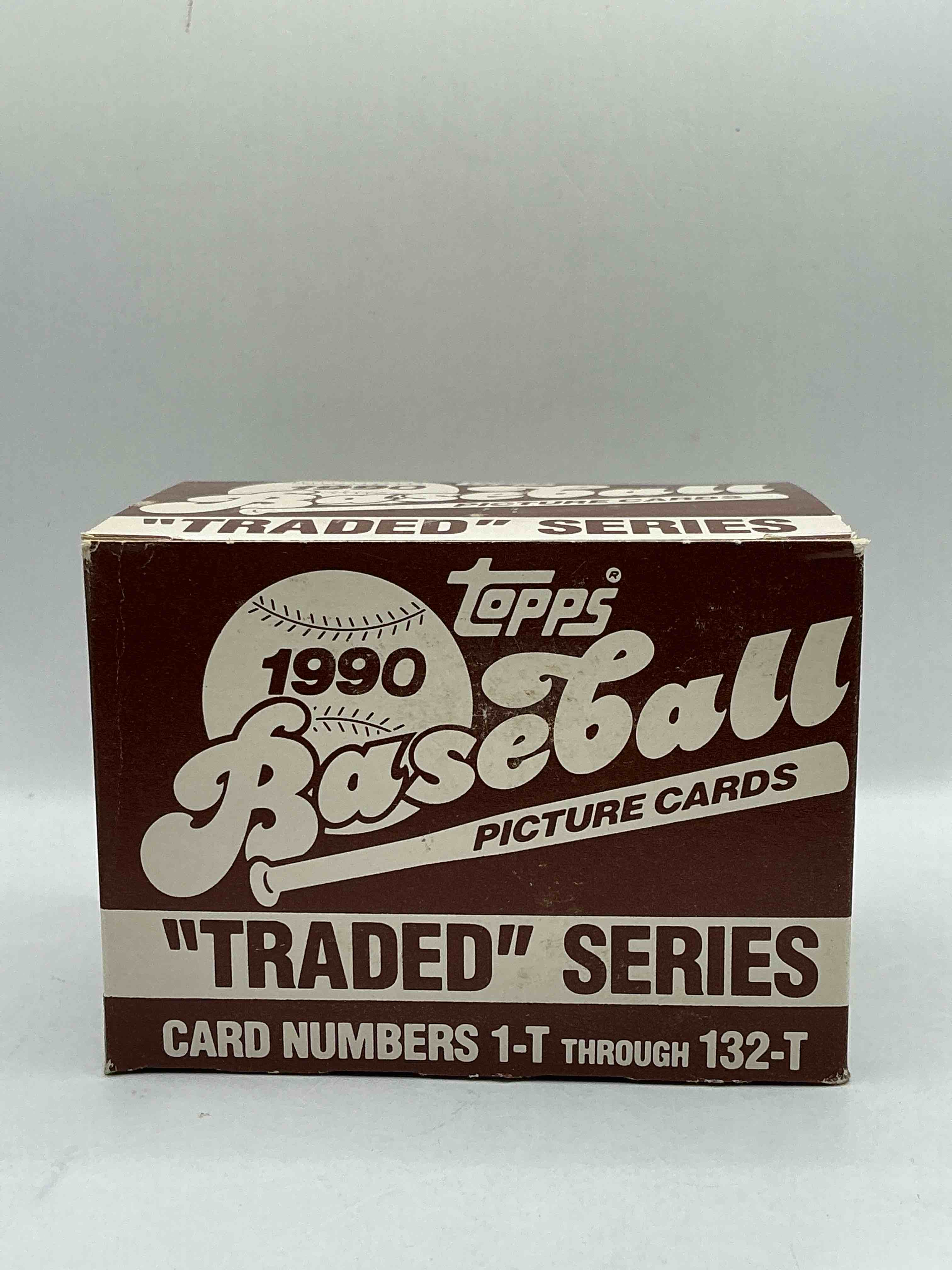 1990 topps traded 132 card set! baseball bonanza! rare topps traded baseball set from 1990, look for legends & rookies!