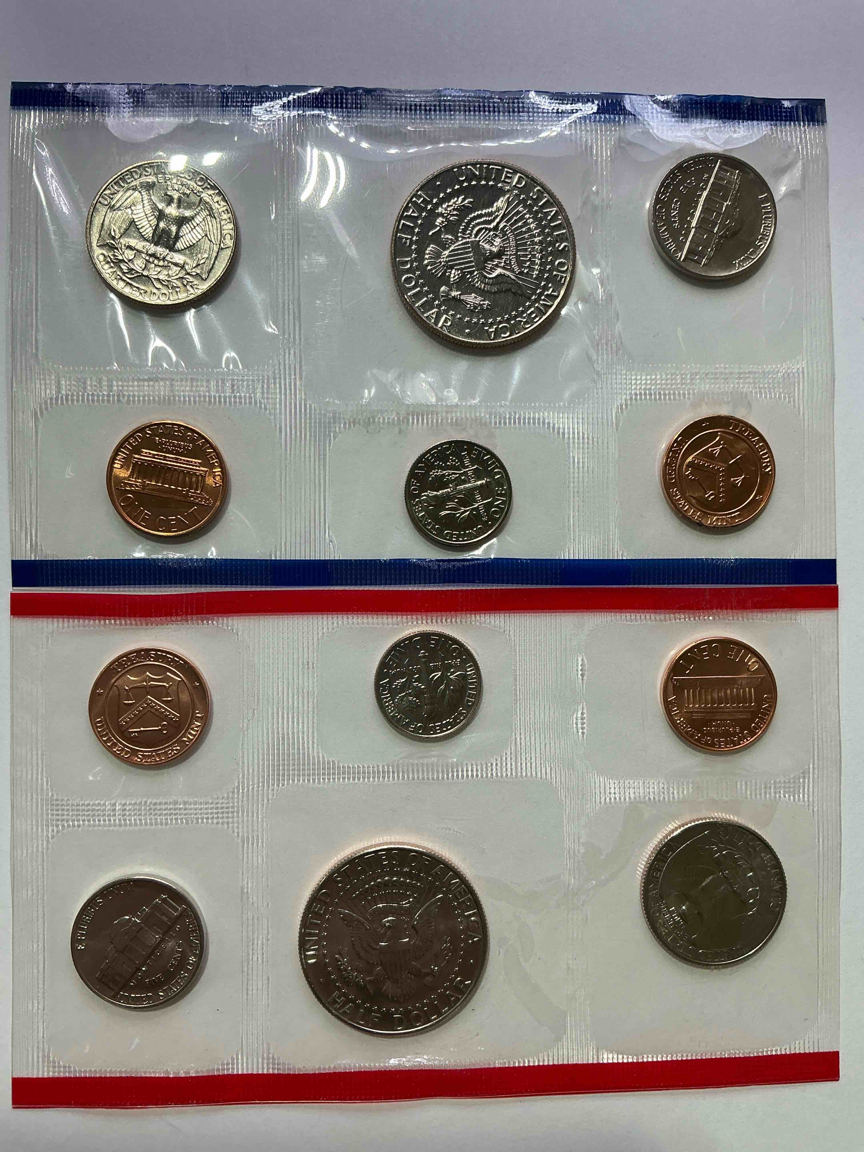 1988 uncirculated u.s. mint coins! these gorgeous coins from the mint set features each u.s. coins minted in 1988 in uncirculated condition, from each mint mark, philly & denver! own an awesome investment & incredible piece of u.s. history!