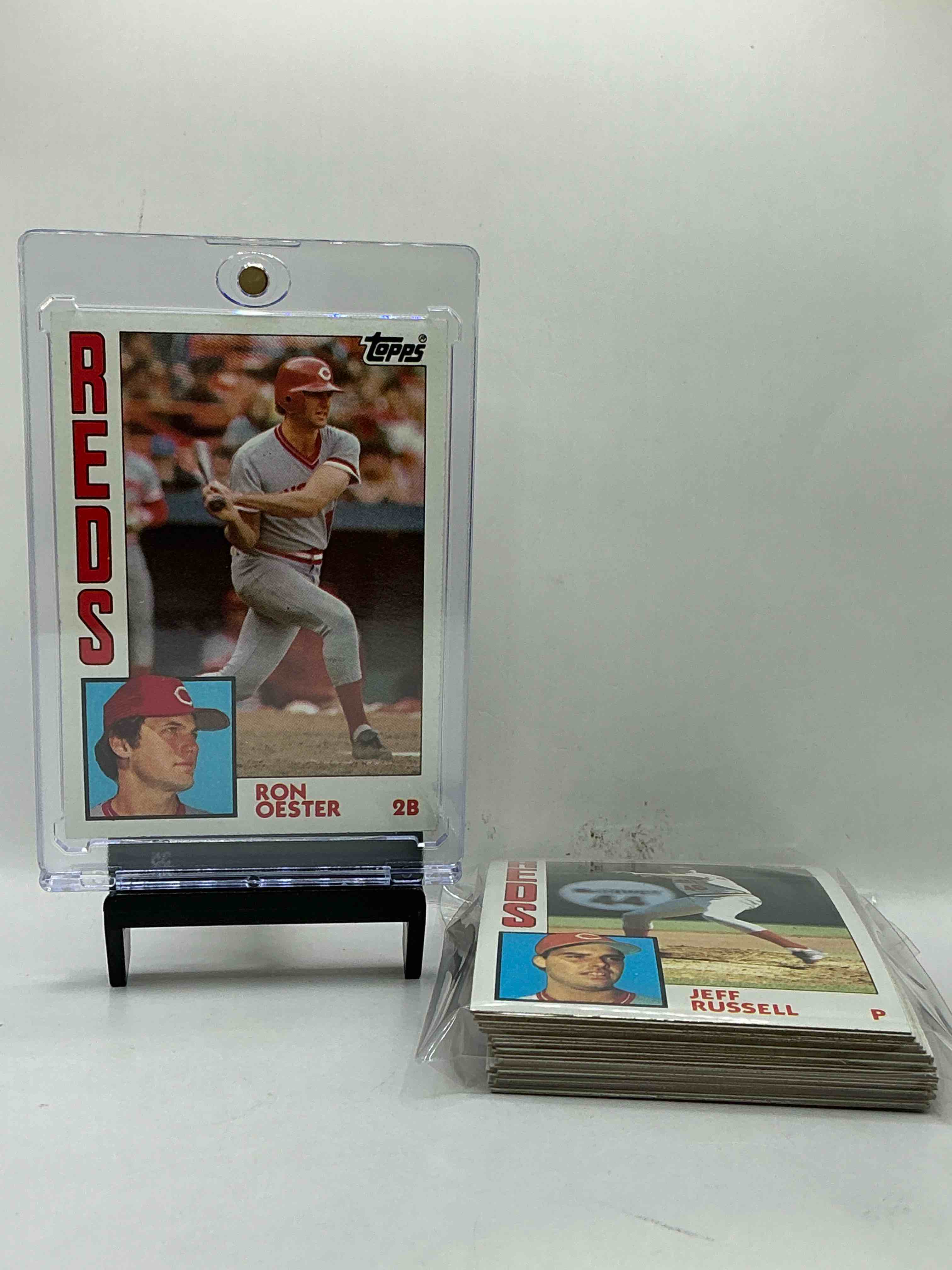 1984 reds team set! card reds set! dave concepcion, cesar cedeno, ron oester & more! reds fans rejoice!