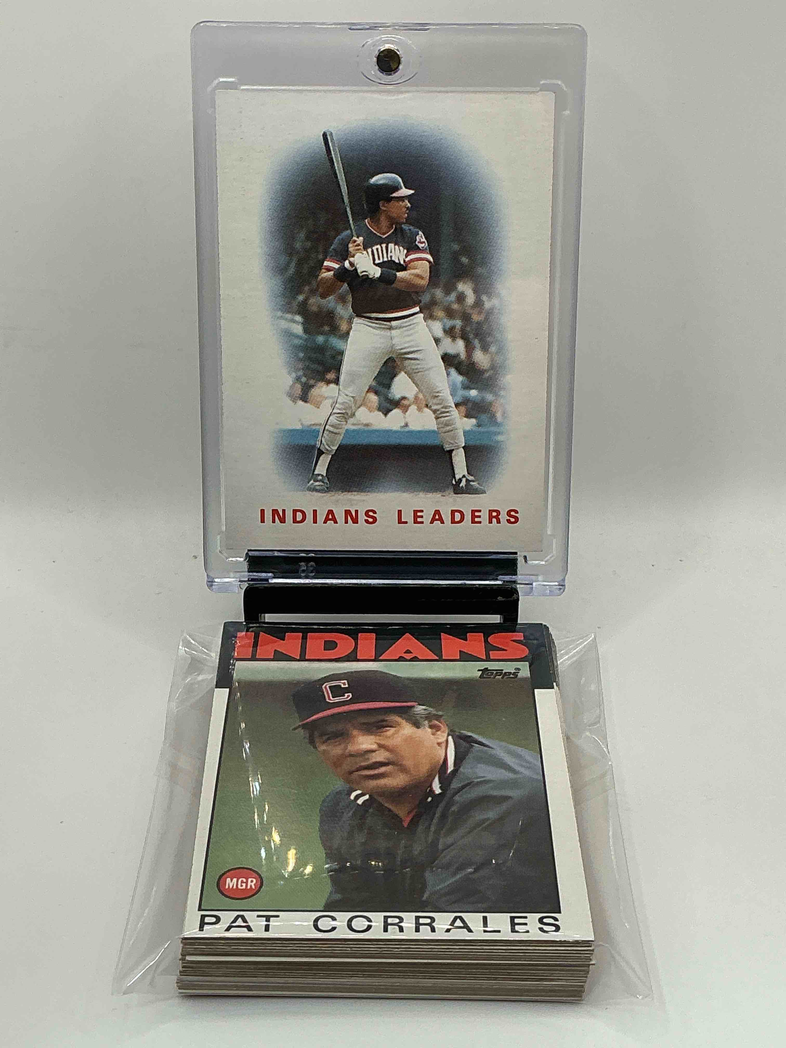 1986 Topps Baseball… Indians Set! Don Schulze, Tom Waddell, Mel Hall & More! Insane 27 Card Indians Lot!