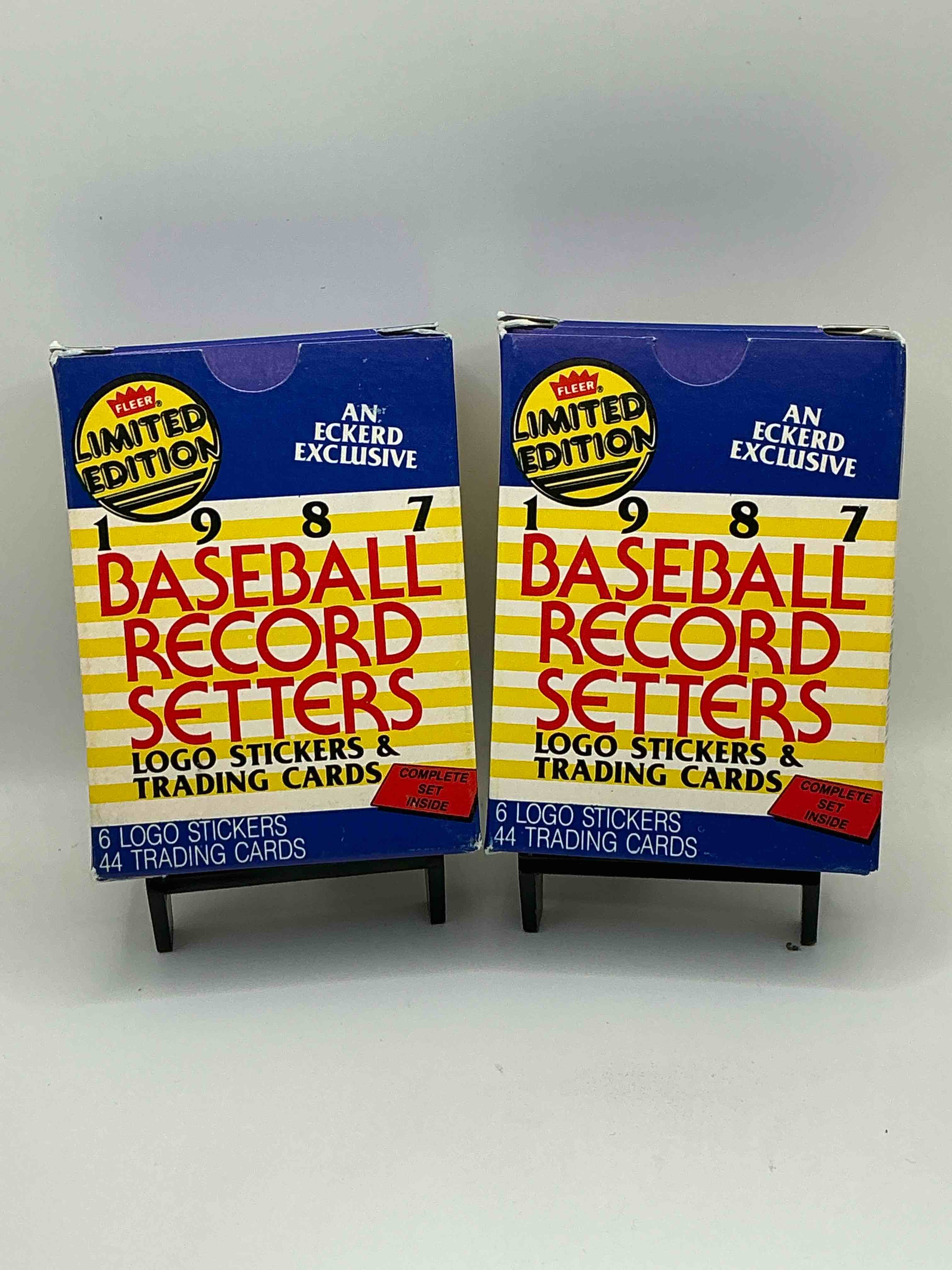 1987 limited edition major league sluggers & pitchers trading cards 44 card unopened set! george brett, rickey henderson, kirby puckett, tim raines, daryl strawberry & more!