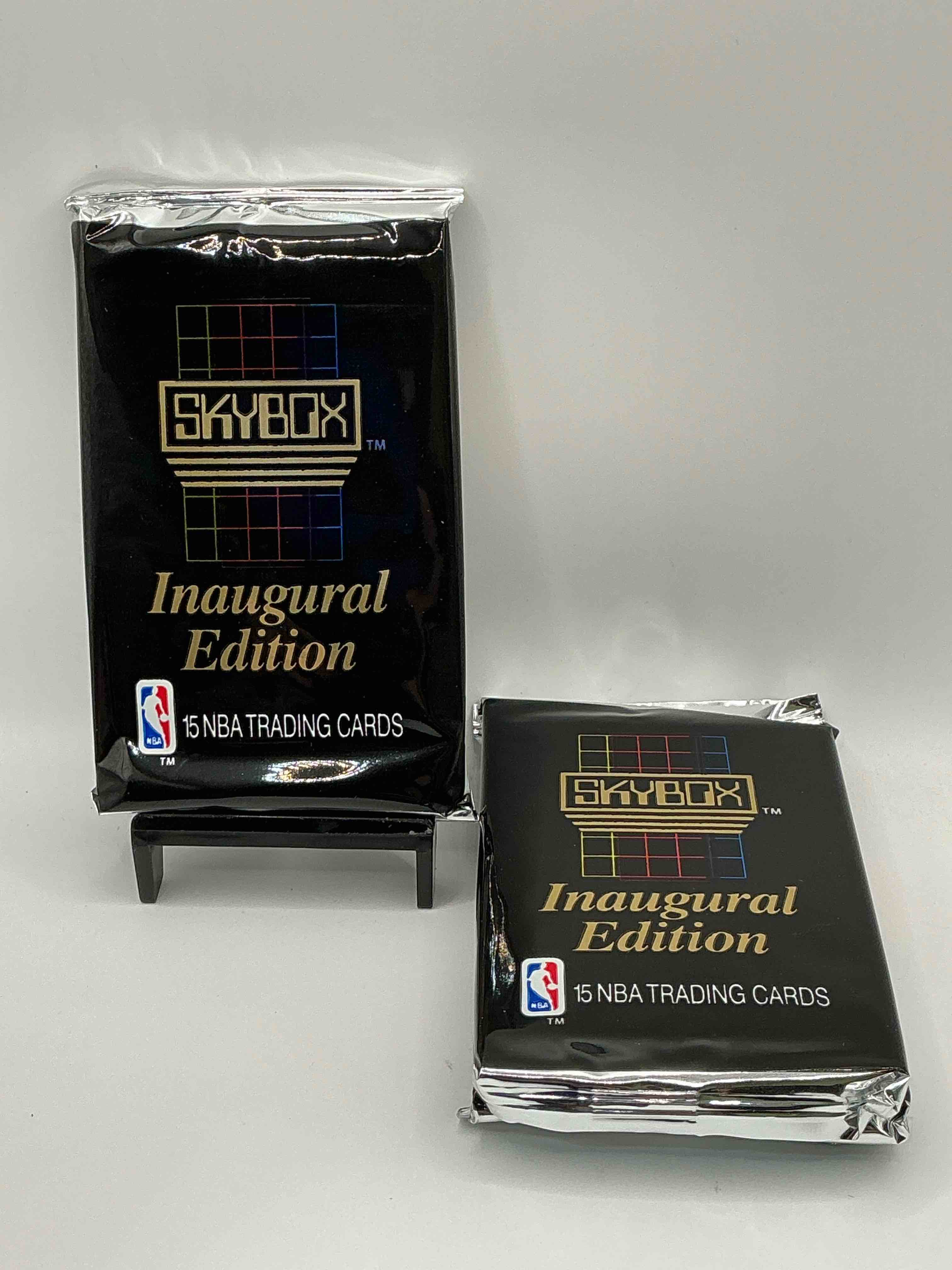 michael jordan, magic johnson & more! search for so many nba legends & stars! 1990-91 skybox unopened packs, series i! direct from original box! these packs are sought after for ther eye-catching teal look & awesome cards! search for valuable michael jordan, larry bird & magic johnson cards! along with other stars!