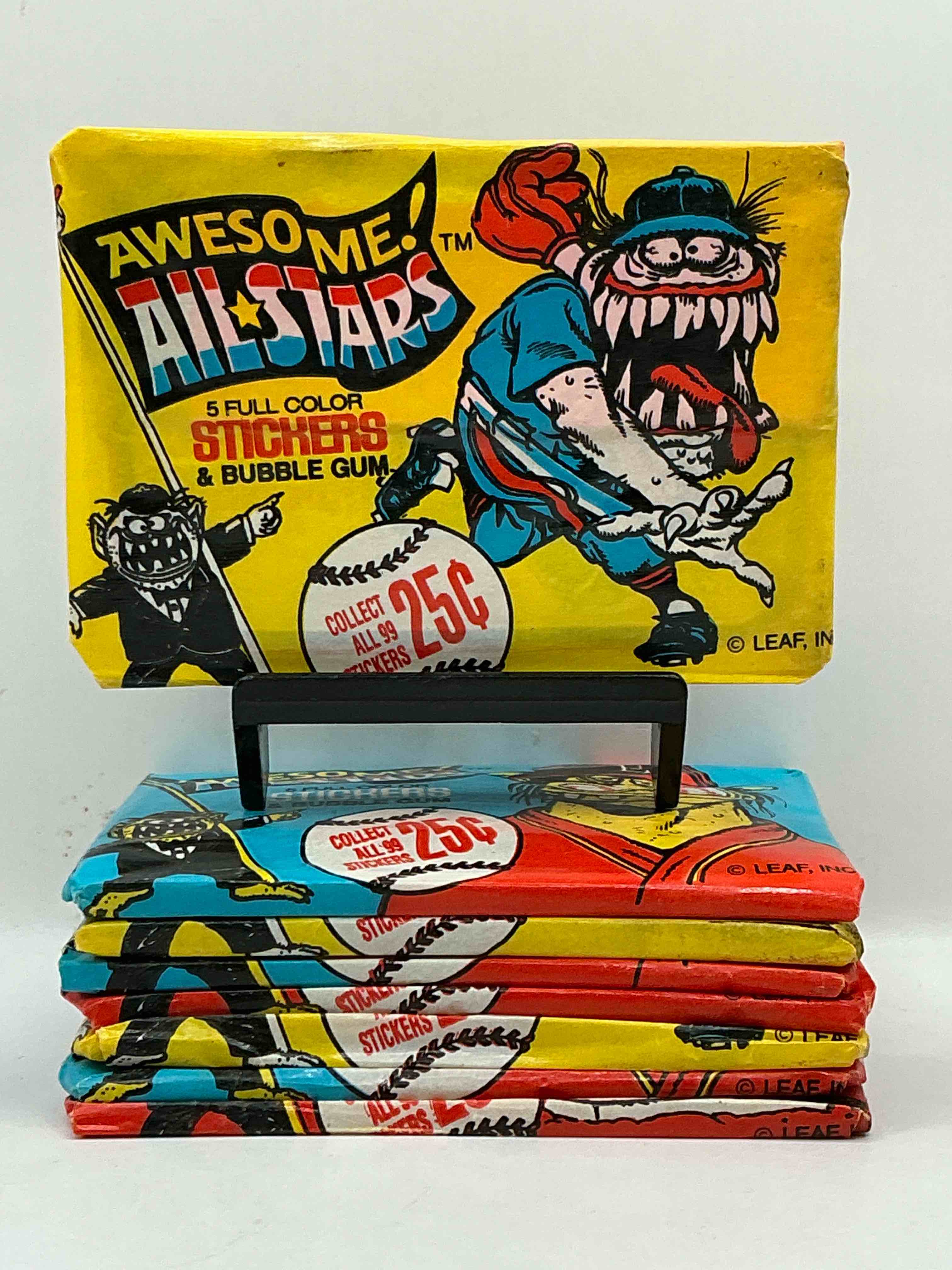 Condition photo showing New/Like New for Awesome All Star Packs! These Rare Packs Have Some Gross Fun Cards Inside!