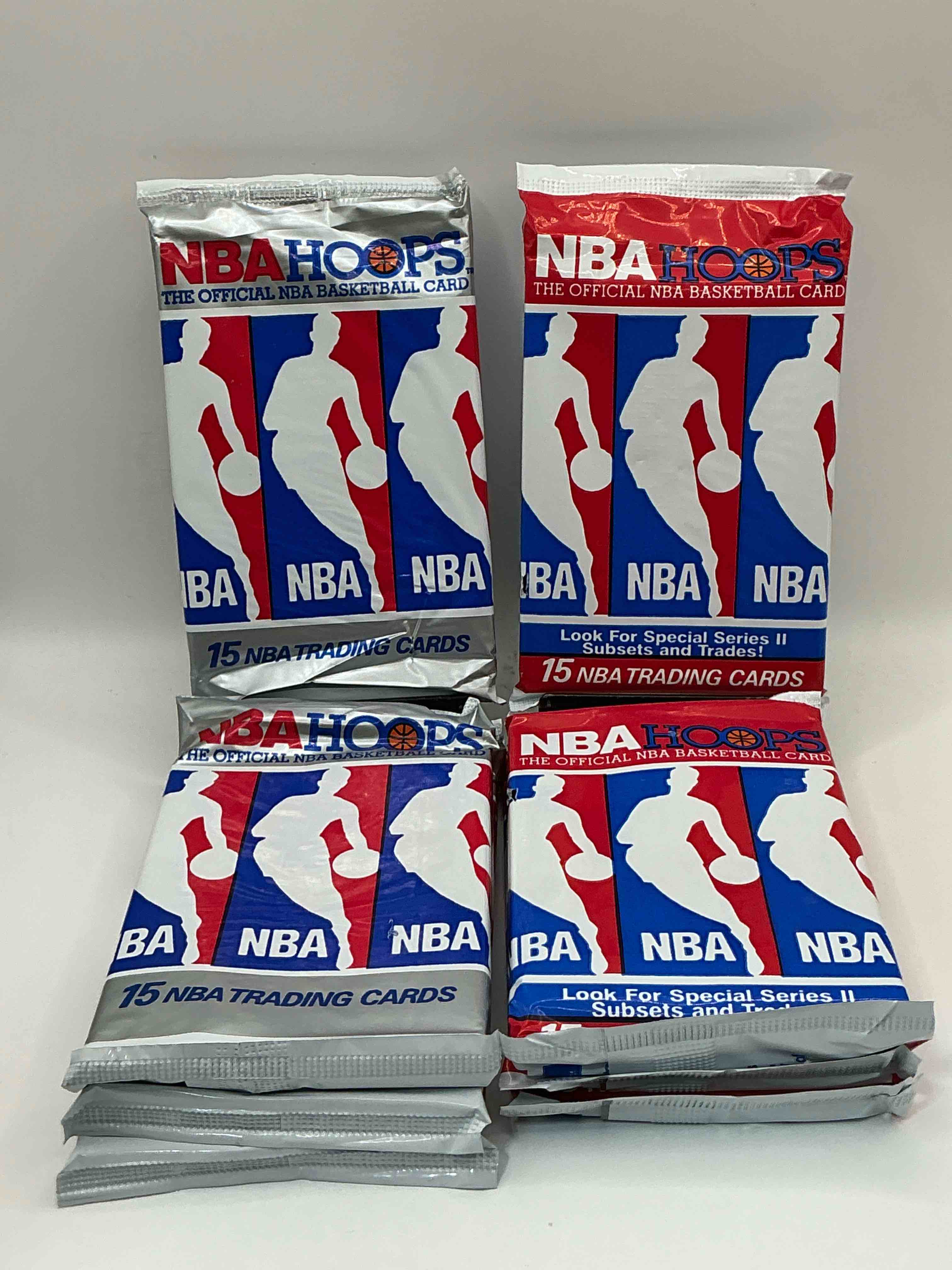 Michael Jordan!? 1990/91 NBA Hoops Unopened Sealed Trading Collectible Sports Card Packs, Series I & II Direct From Original Sealed Retail Case! Search For Early Michael Jordan #65 (PSA 10 Value $550), Jordan All Star Card, & Too Many Other Nice Cards To List!