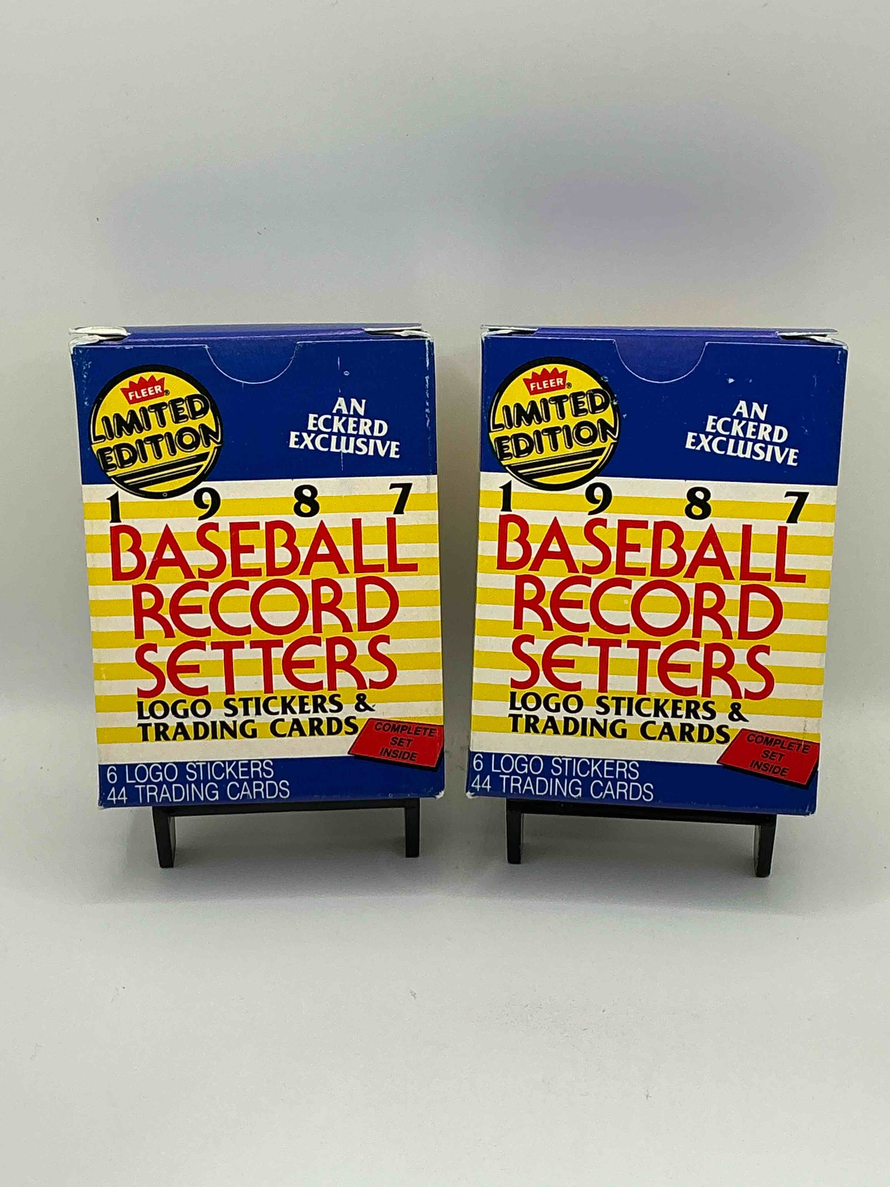 1987 limited edition major league sluggers & pitchers trading cards 44 card unopened set! george brett, rickey henderson, kirby puckett, tim raines, daryl strawberry & more!