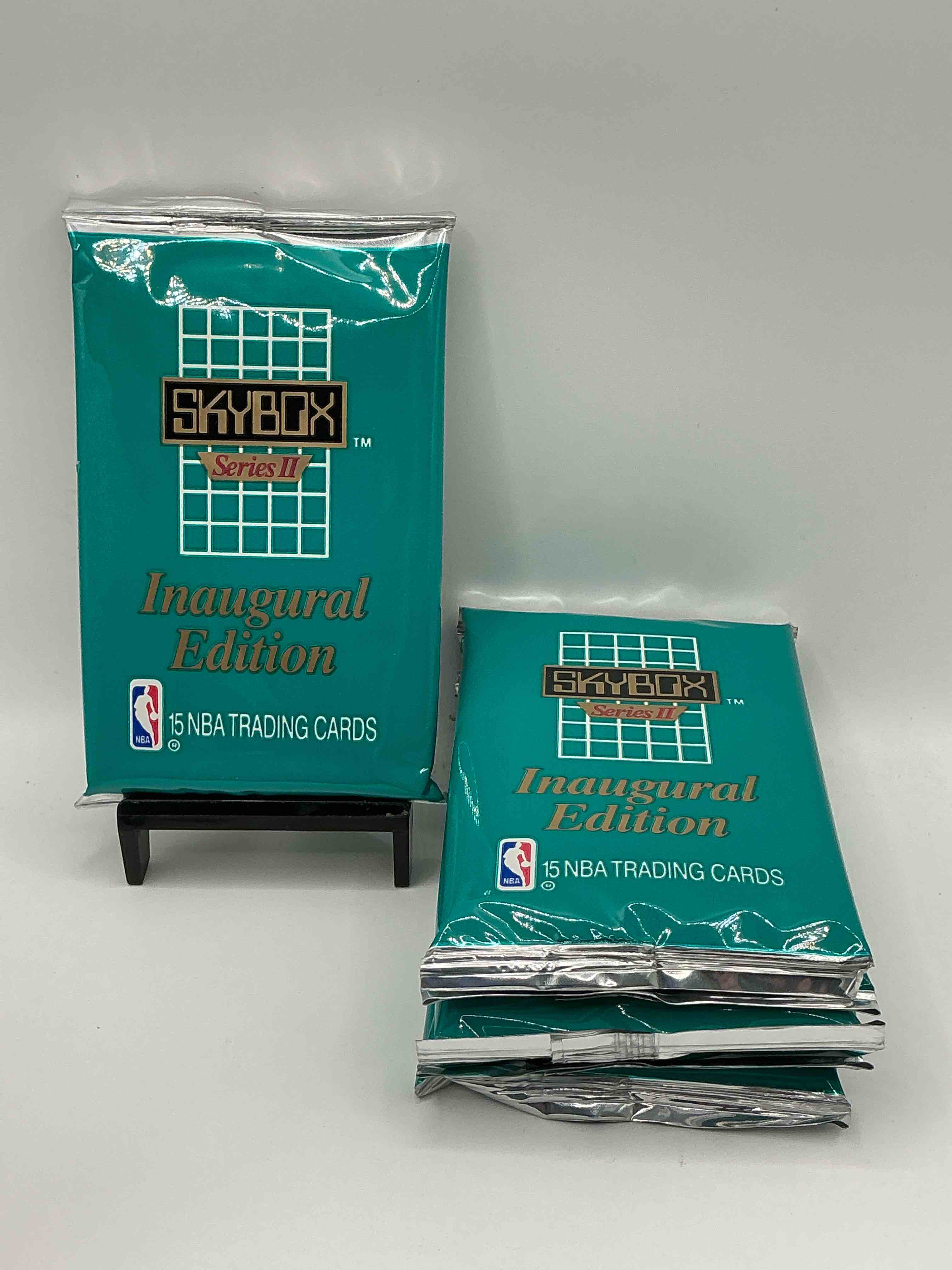 let the search begin! mj, magic, bird & more! basketball bonanza! 1990 nba skybox series ii unopened sports card & collectible packs! direct from original box!search for valuable michael jordan, larry bird & magic johnson cards!