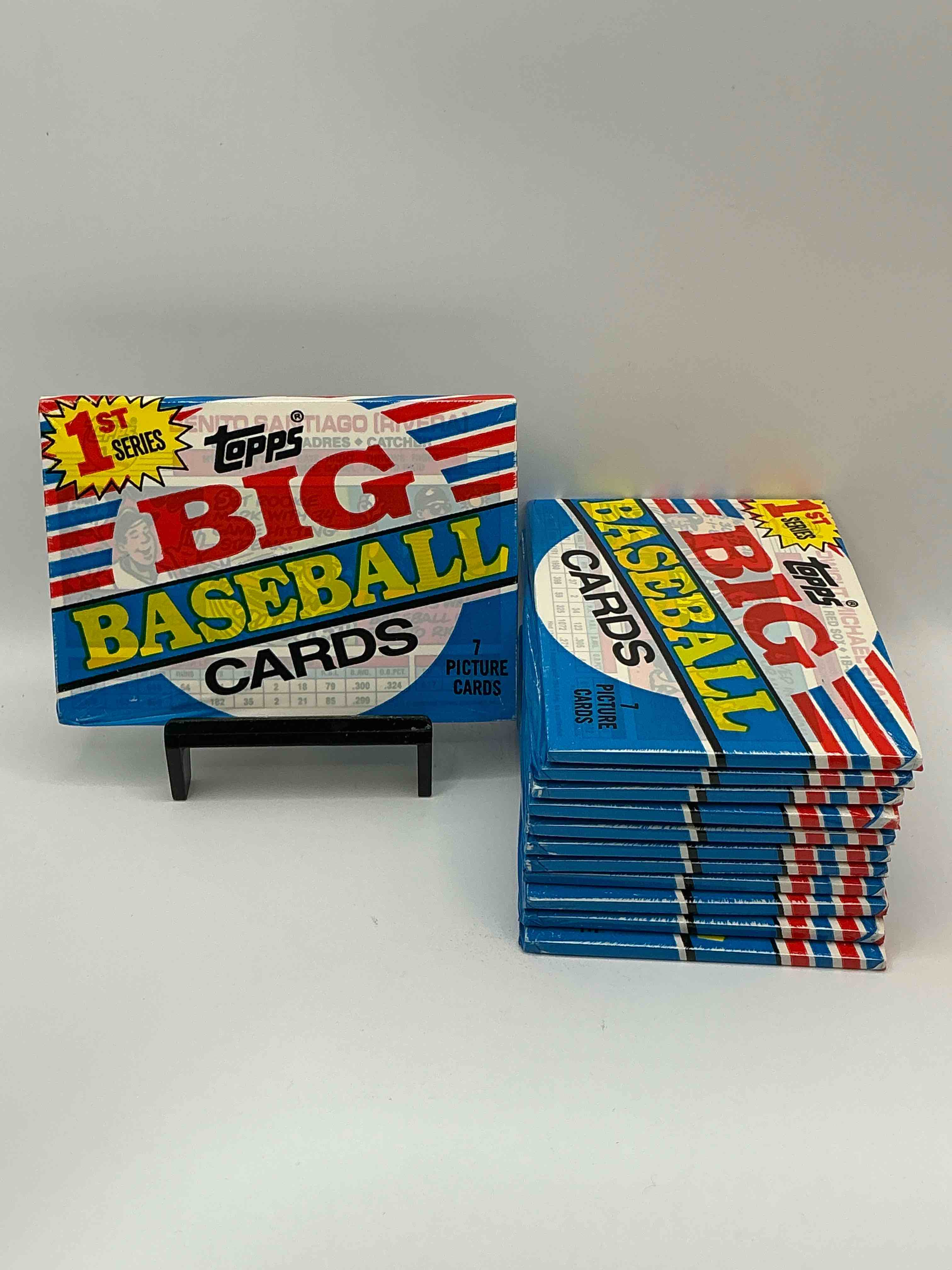 1988 topps big baseball sealed card packs direct from original retail case. getting harder & harder to find! search for bo jackson, roger clemons & tons of 80's stars in these fun cards you rarely see!