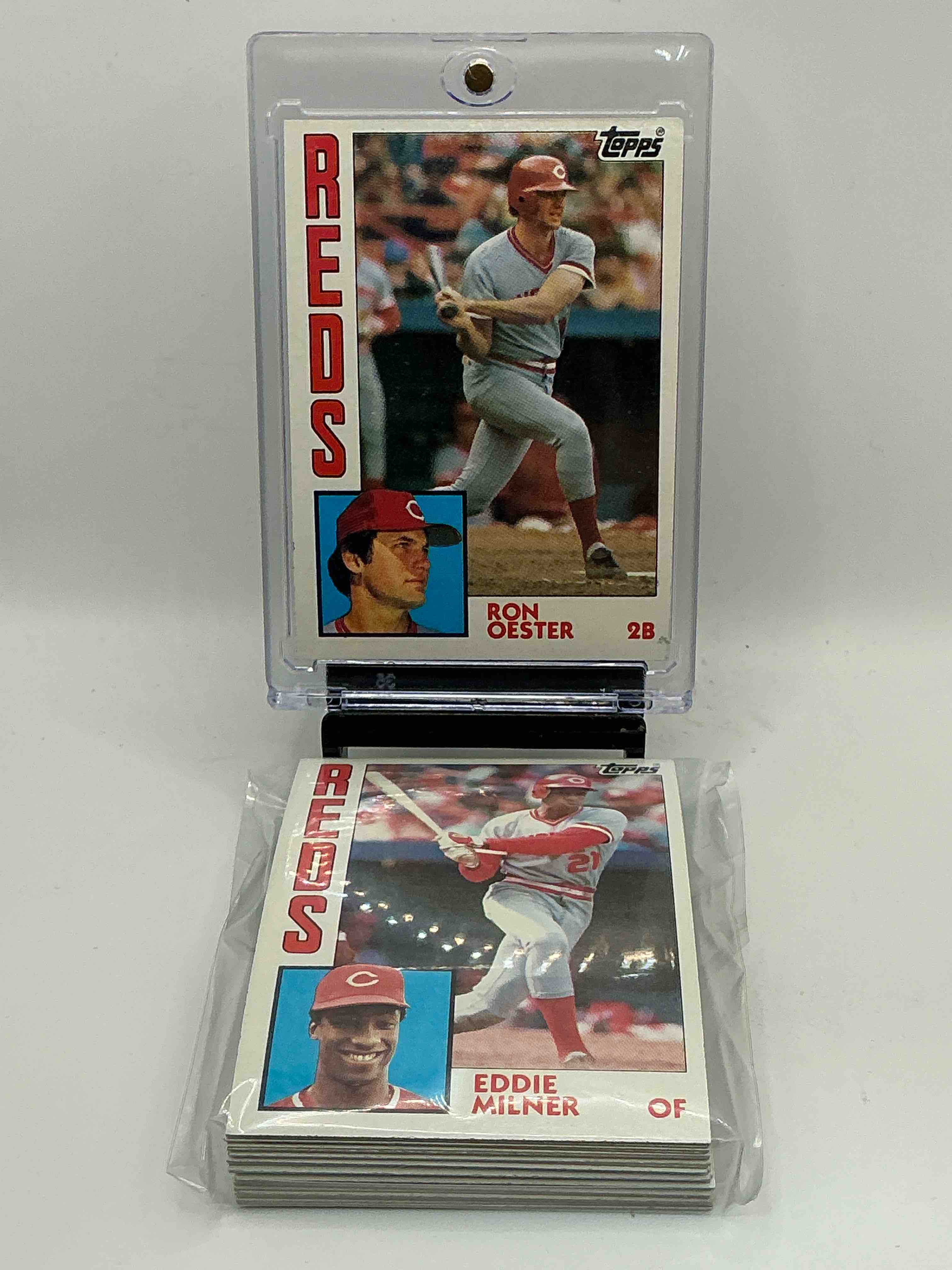 1984 reds team set! card reds set! dave concepcion, cesar cedeno, ron oester & more! reds fans rejoice!
