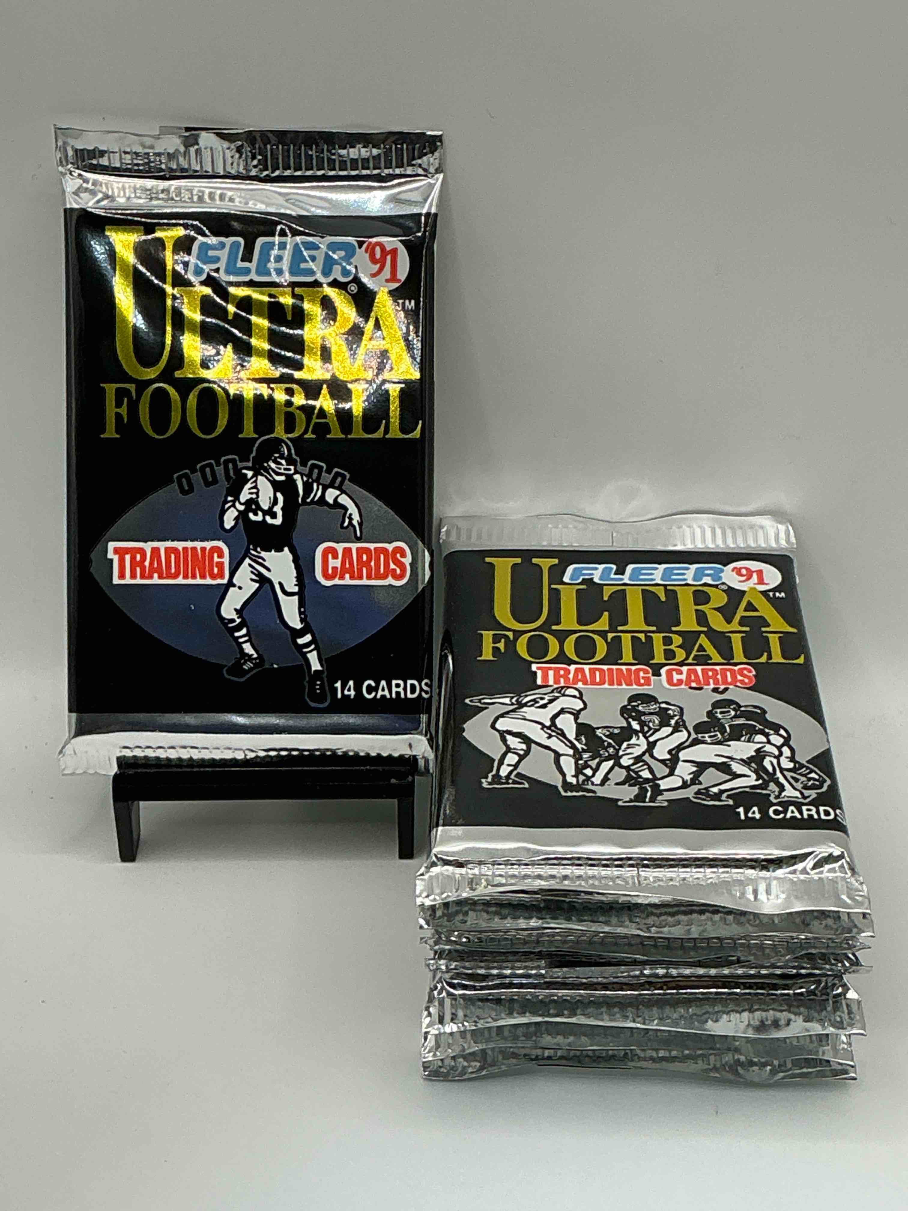 brett favre rookie!? 1991 fleer ultra unopened packs straight from original box!search for brett favre rookie & other valuable cards from joe montana emmitt smith & barry sanders!