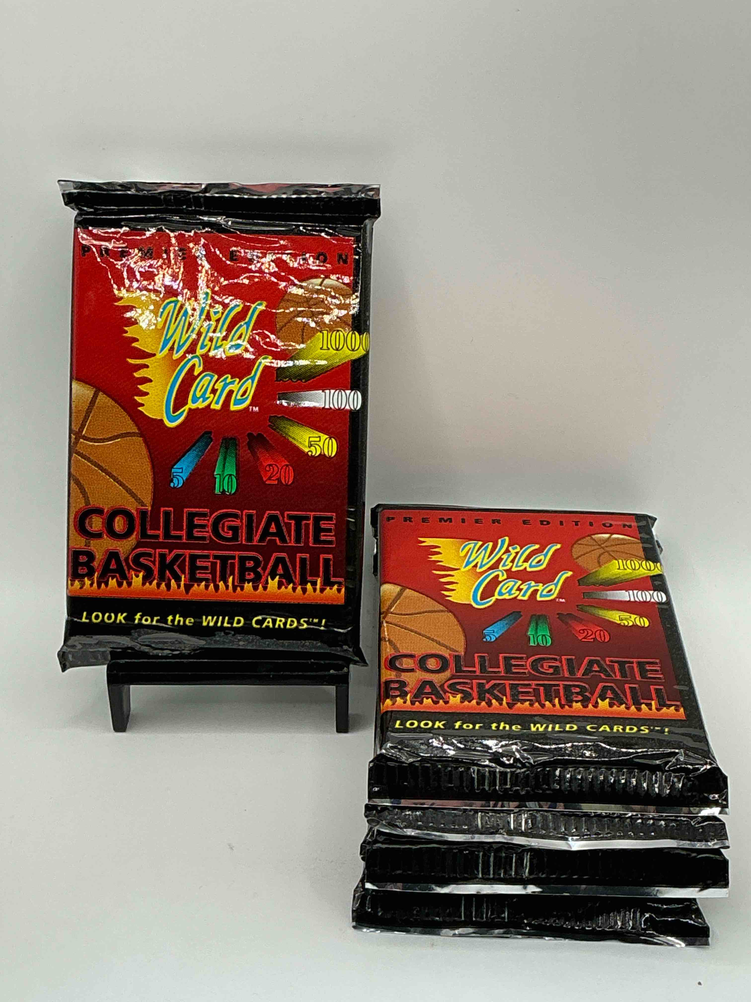 wild card premier edition 1992 basketball card packs! look for the wild cards! basketball packs! 