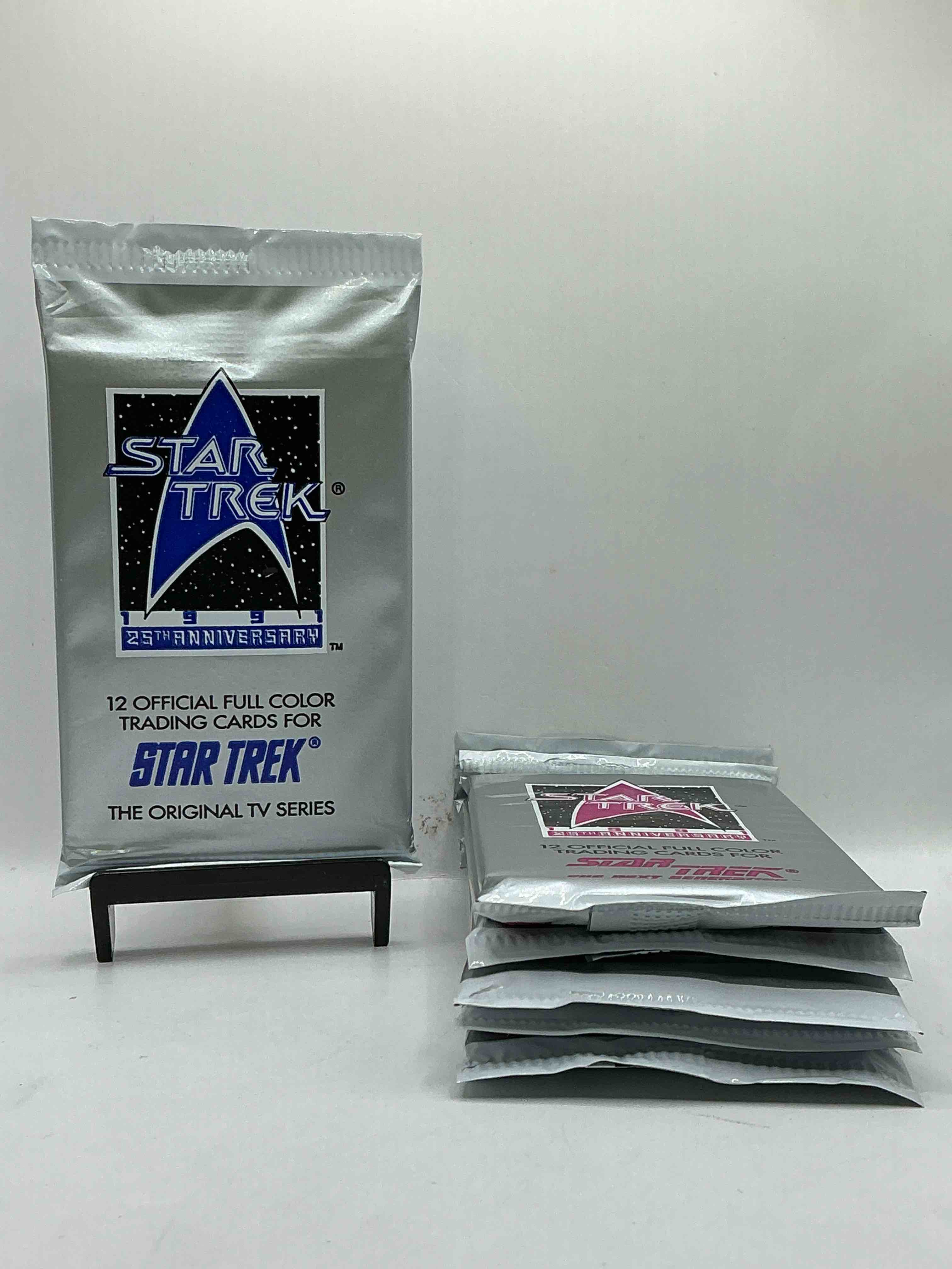 star trek rarities! 1991 star trek unopened packs, straight from box! collect these ultra rare packs!
