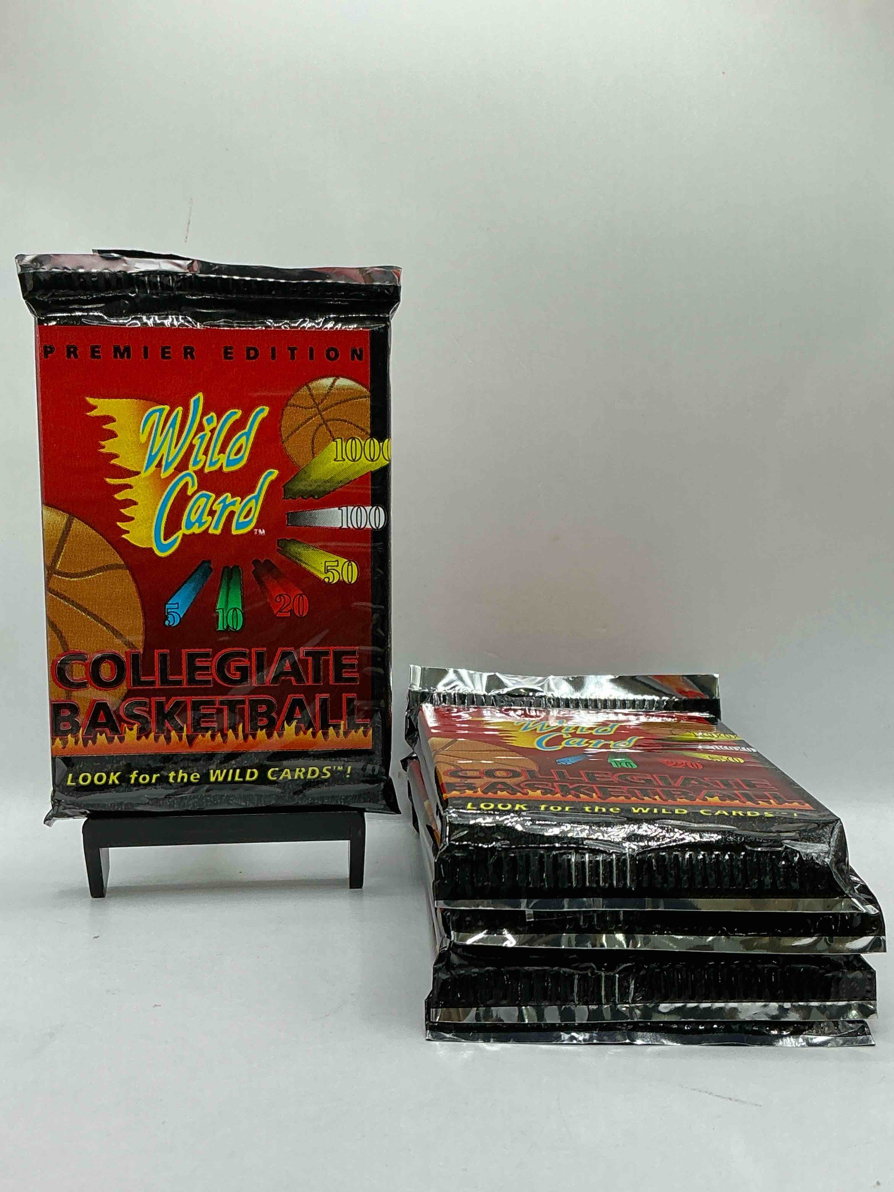 wild card premier edition 1992 basketball card packs! look for the wild cards! basketball packs! 