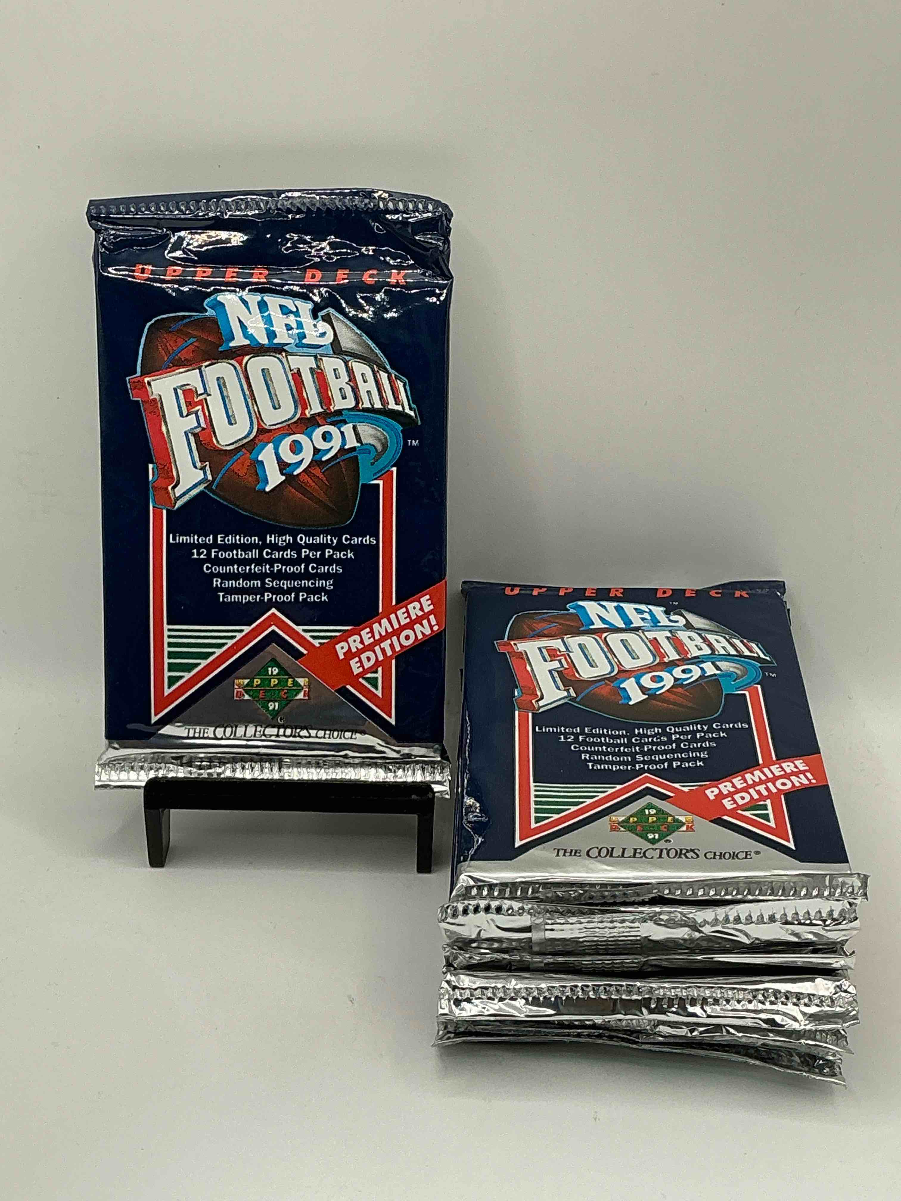Rare & Vintage! 1991 Upper Deck Unopened NFL Football Packs! Direct From Original Box! Brett Favre Rookie Year! Search For Brett Favre Rookie & Other 80s Stars!