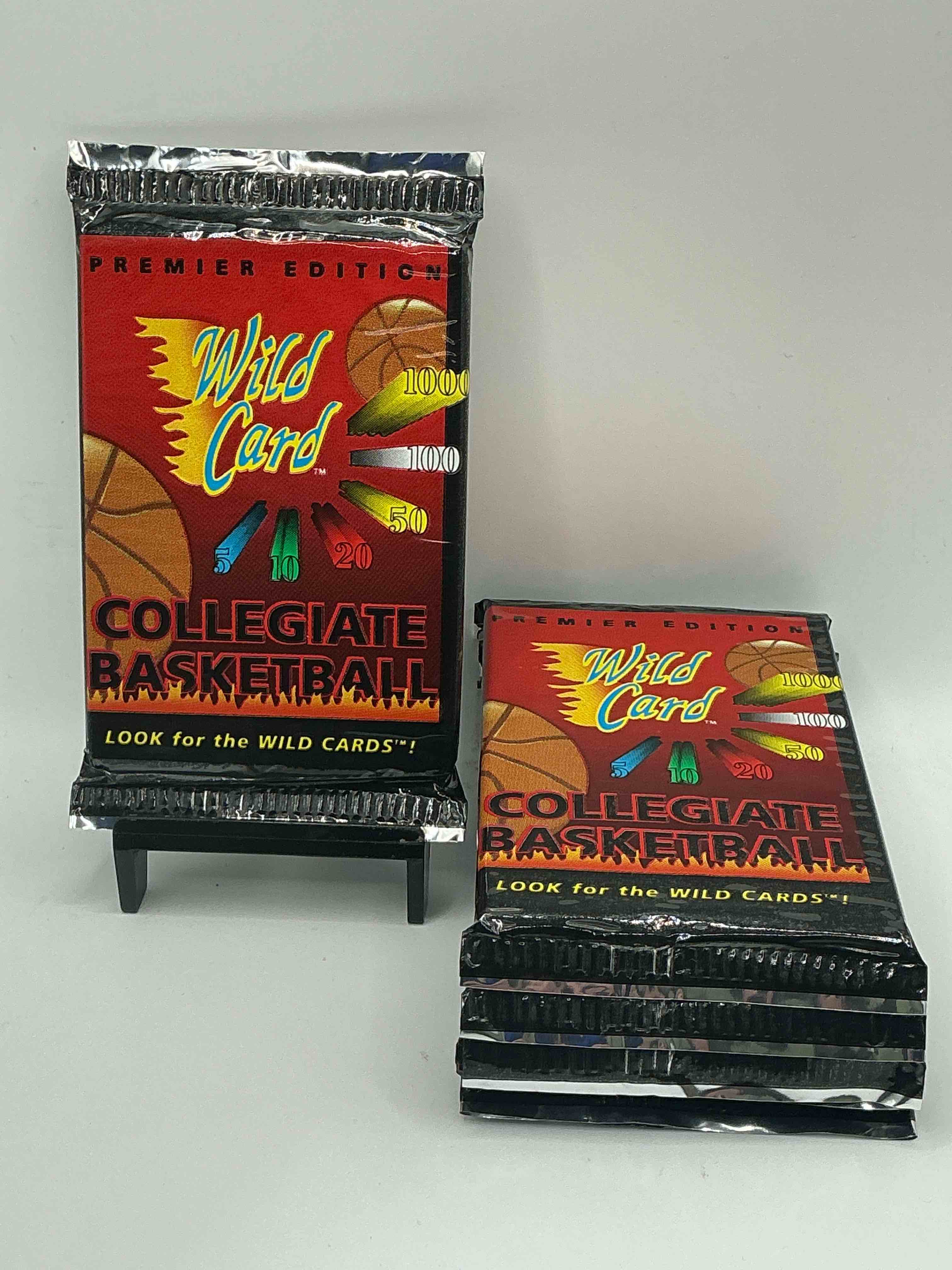 wild card premier edition 1992 basketball card packs! look for the wild cards! basketball packs! 