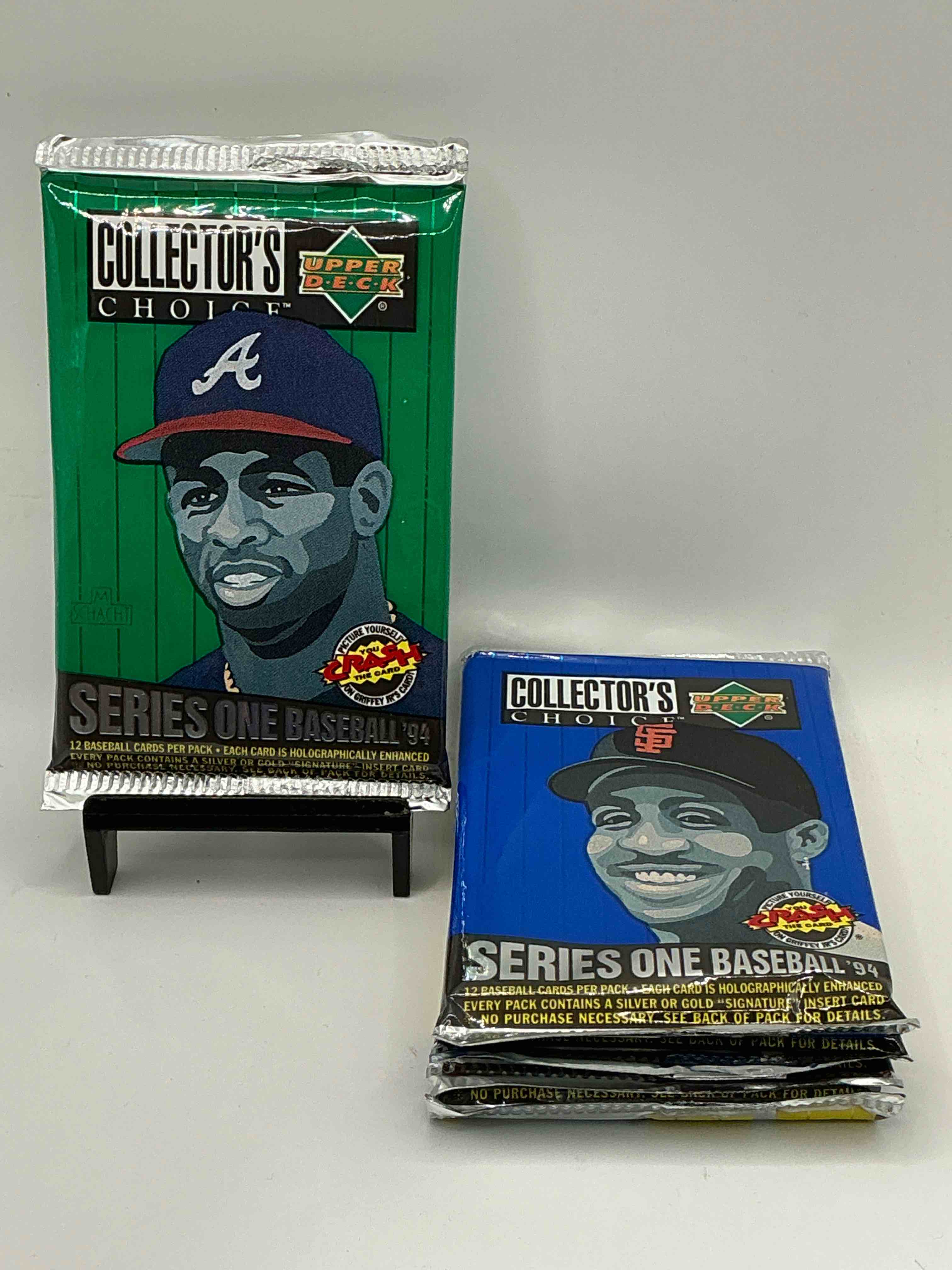 upper deck 1994 collector's choice edition insanity! the possibility for some insane cards inside! search for michael jordan rookie, electric diamond & base, alex rodriquez rookie, electric diamond & base, ken griffey, derek jeter & more!rookies & diamonds like crazy! all unopened