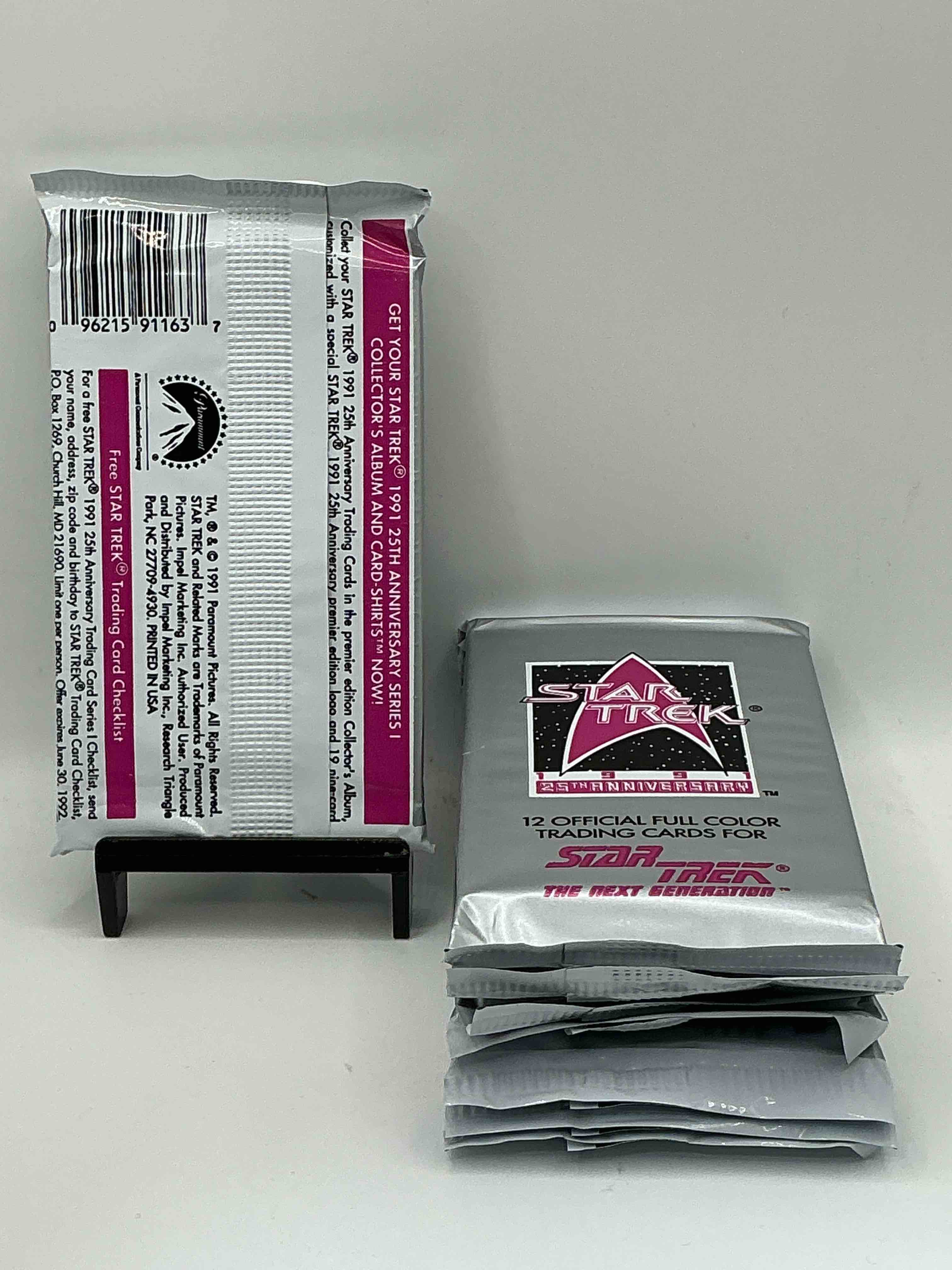 Condition photo showing New/Like New for Star Trek Rarities! 1991 Star Trek Unopened Packs, Straight From Box! Collect These Ultra Rare Packs!