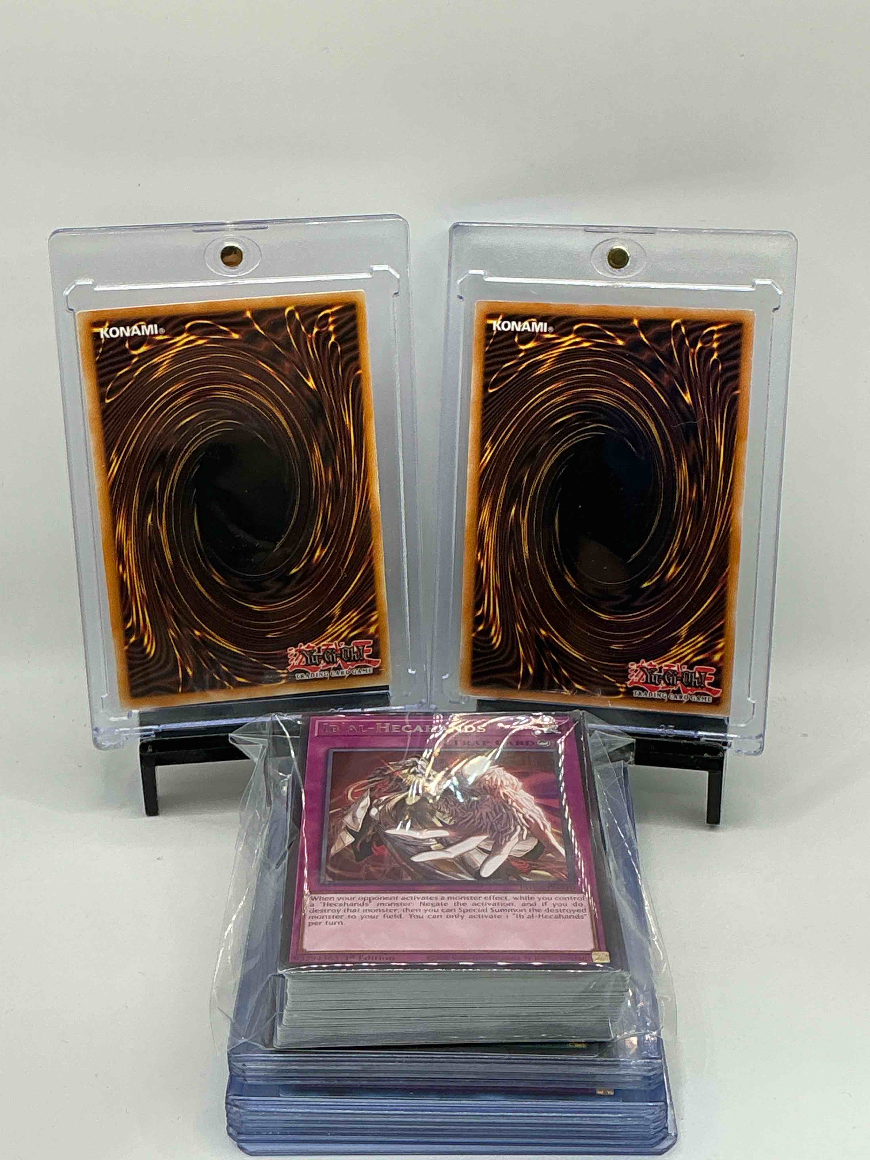 Condition photo showing New/Like New for Yu-Gi-Oh 50 Card Lot! Join The Craze Of Yu-Gi-Oh With These Awesome Cards! This 50 Card Lot Includes The Big Three Yu-Gi-Oh Category Cards, Monsters, Spells & Traps! This 50 Card Lot Includes Some Of All Three! WOW! Perfect Time To Start Collecting! 