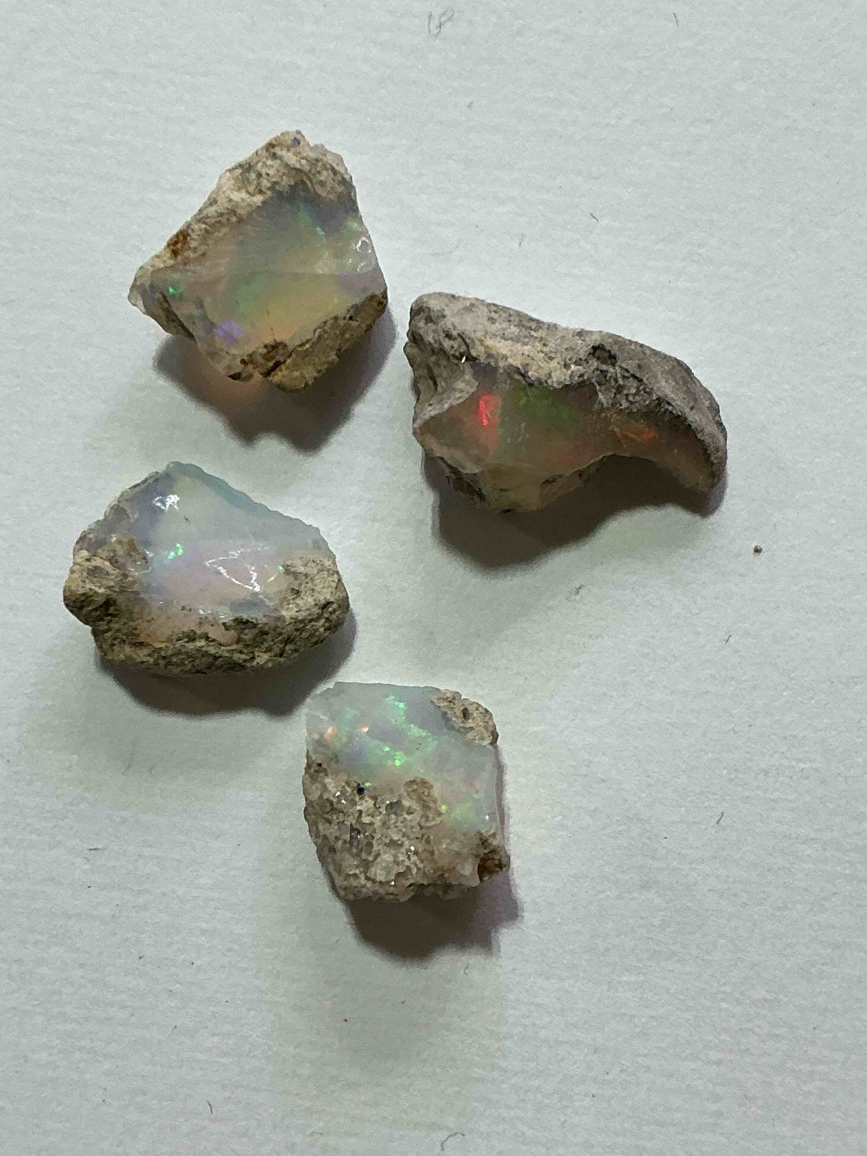 Condition photo showing Good Condition for Opal Precious Gemstone, Raw, Authentic! Ethiopian Opal Gemstone, In Large & Raw, Prospected Form! Ethiopian Opals Are Famous For Their Stunning Clarity & Shimmering Color Hues! They Are Believed To Promote Hope, Purity & Love. The U.S. Dime In Image Is For Size Reference Only (Not Included). A Gemstone Like This In Raw Form Is Very Hard To Find! Own An Amazing, Stunning, Unique Opal Gemstone In Rare, Raw Form!