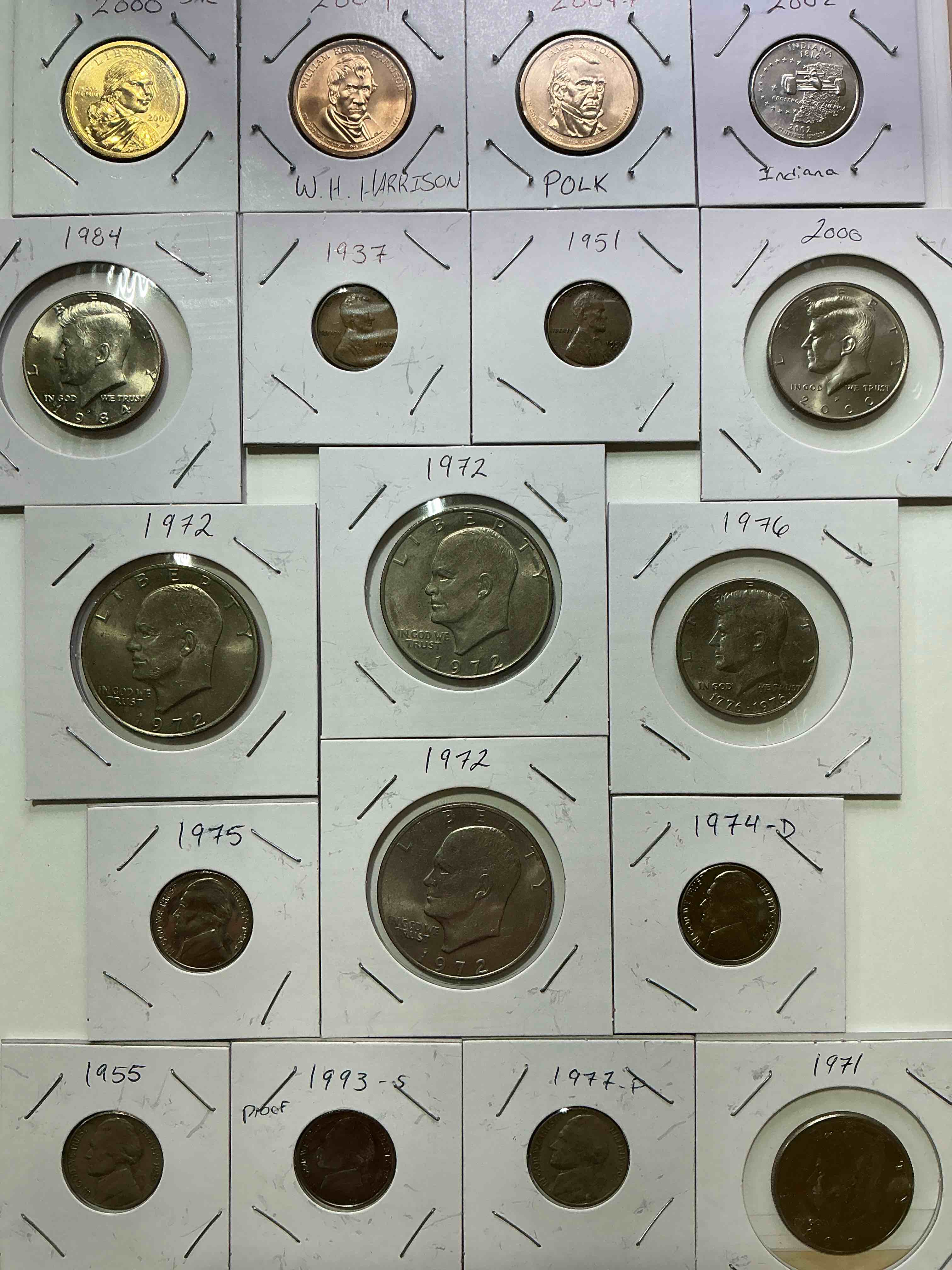 Coin Lot Craziness! A Fun Mixture Of Different Coins From All Different Years! Ike Dollars, Indian Head Pennies, Half Dollars & More! Perfect Addition To Any Collection! 