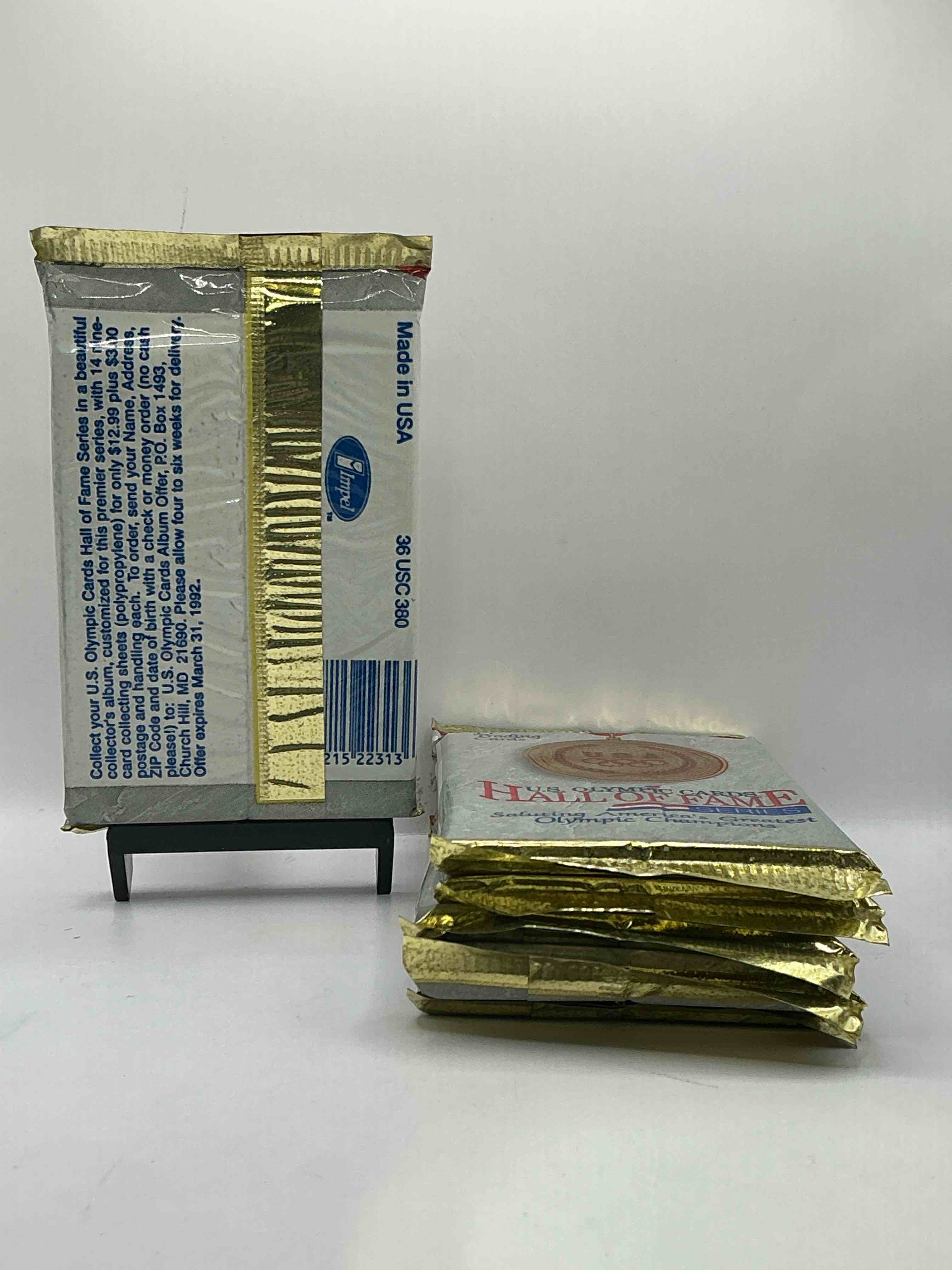 Condition photo showing New/Like New for Olympic Insanity! US Olympic Hall Of Fame 1992 Packs! Direct From Box! Check Out These Rare US Olympic Packs!