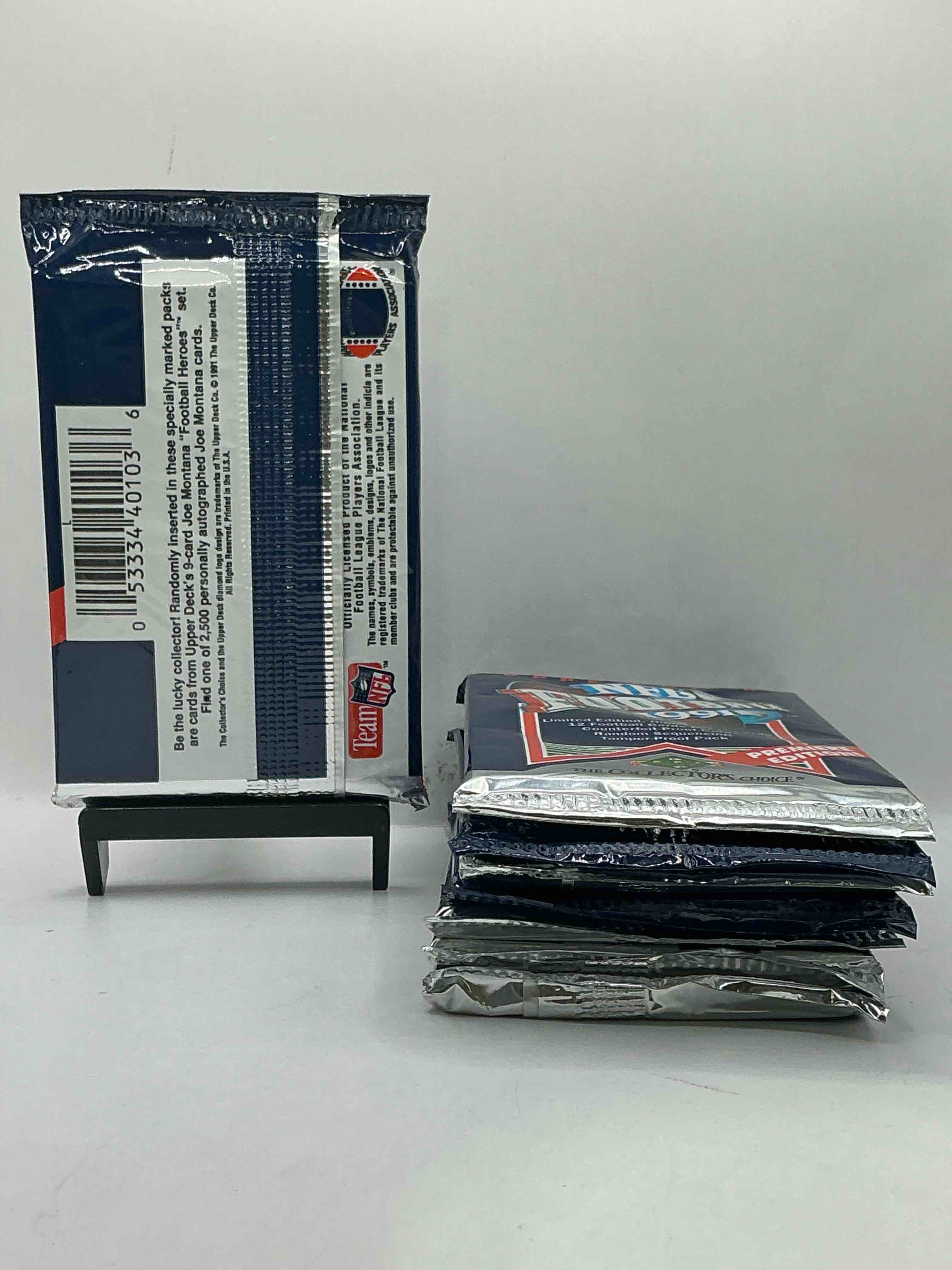 Condition photo showing New/Like New for Rare & Vintage! 1991 Upper Deck Unopened NFL Football Packs! Direct From Original Box! Brett Favre Rookie Year! Search For Brett Favre Rookie & Other 80s Stars!