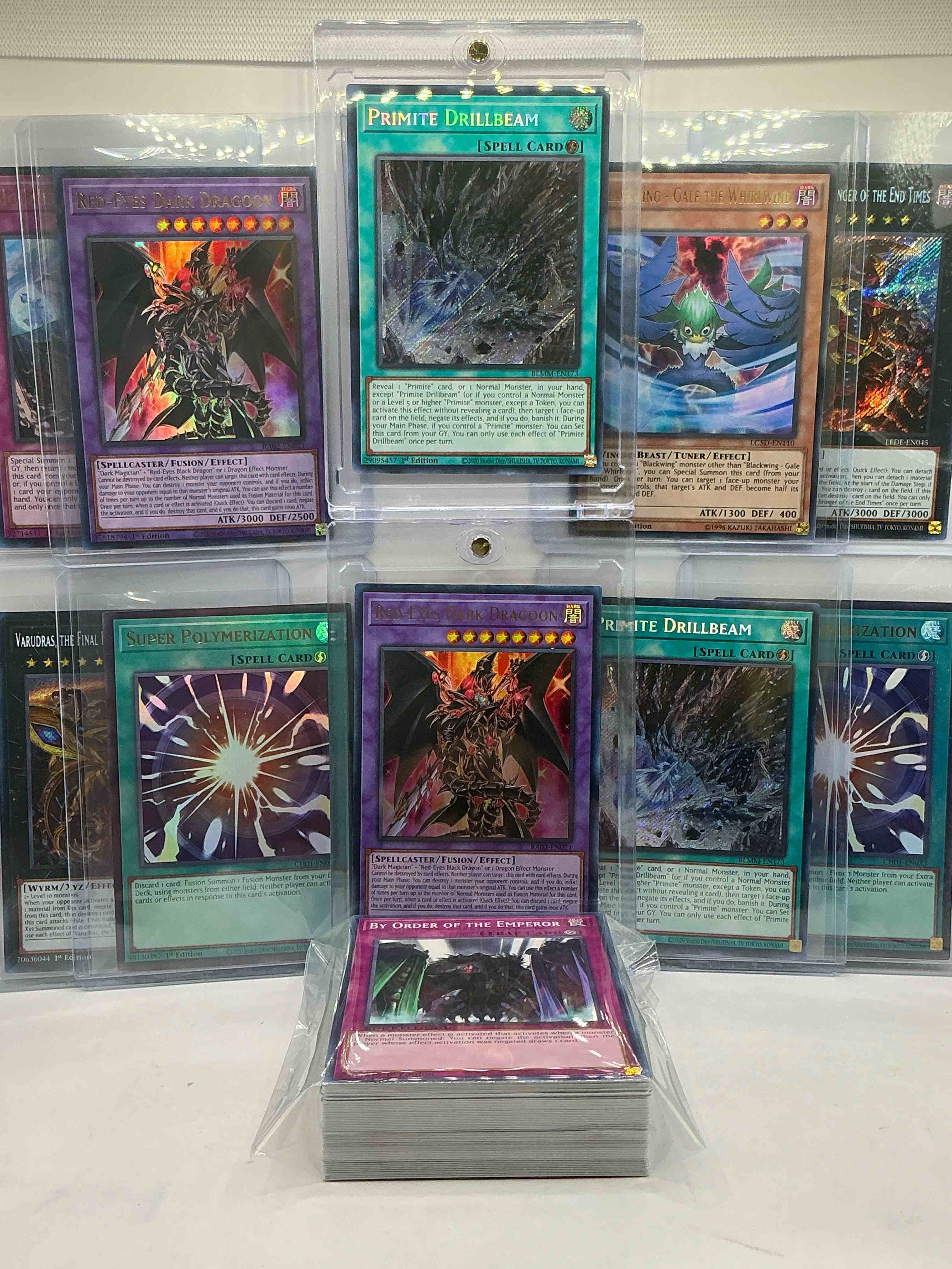 Condition photo showing New/Like New for Yu-Gi-Oh 50 Card Lot! Join The Craze Of Yu-Gi-Oh With These Awesome Cards! This 50 Card Lot Includes The Big Three Yu-Gi-Oh Category Cards, Monsters, Spells & Traps! This 50 Card Lot Includes Some Of All Three! WOW! Perfect Time To Start Collecting! 