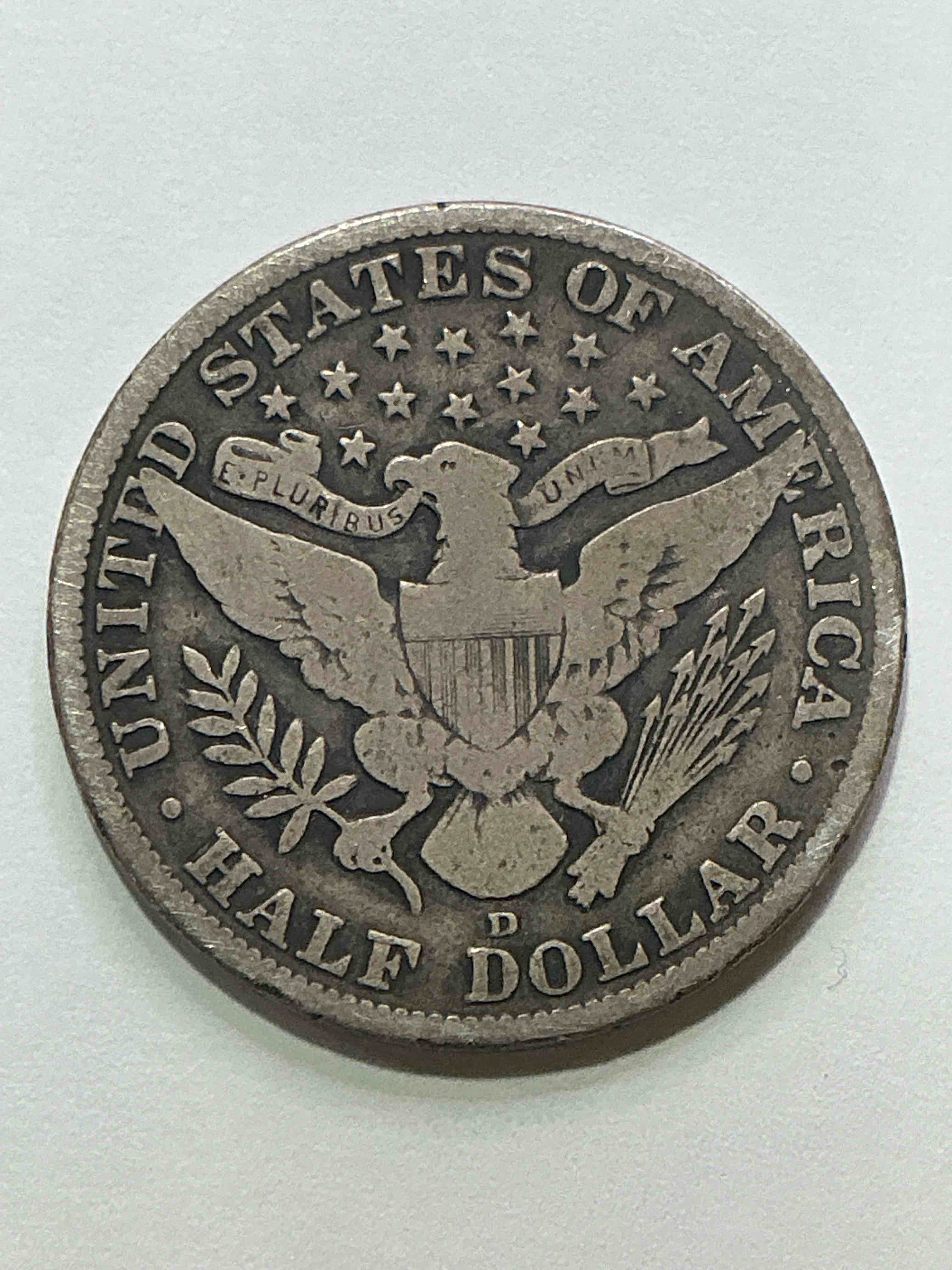 Condition photo showing Good Condition for World War I Era American Silver! Barber Half Dollar From The World War I Era! These Half Dollars Are 90% Fine US Silver & Super Rare, Even More Rare With WWI Era Dates! Beautiful & Circulated! Perfect Addition To Any Collection! 