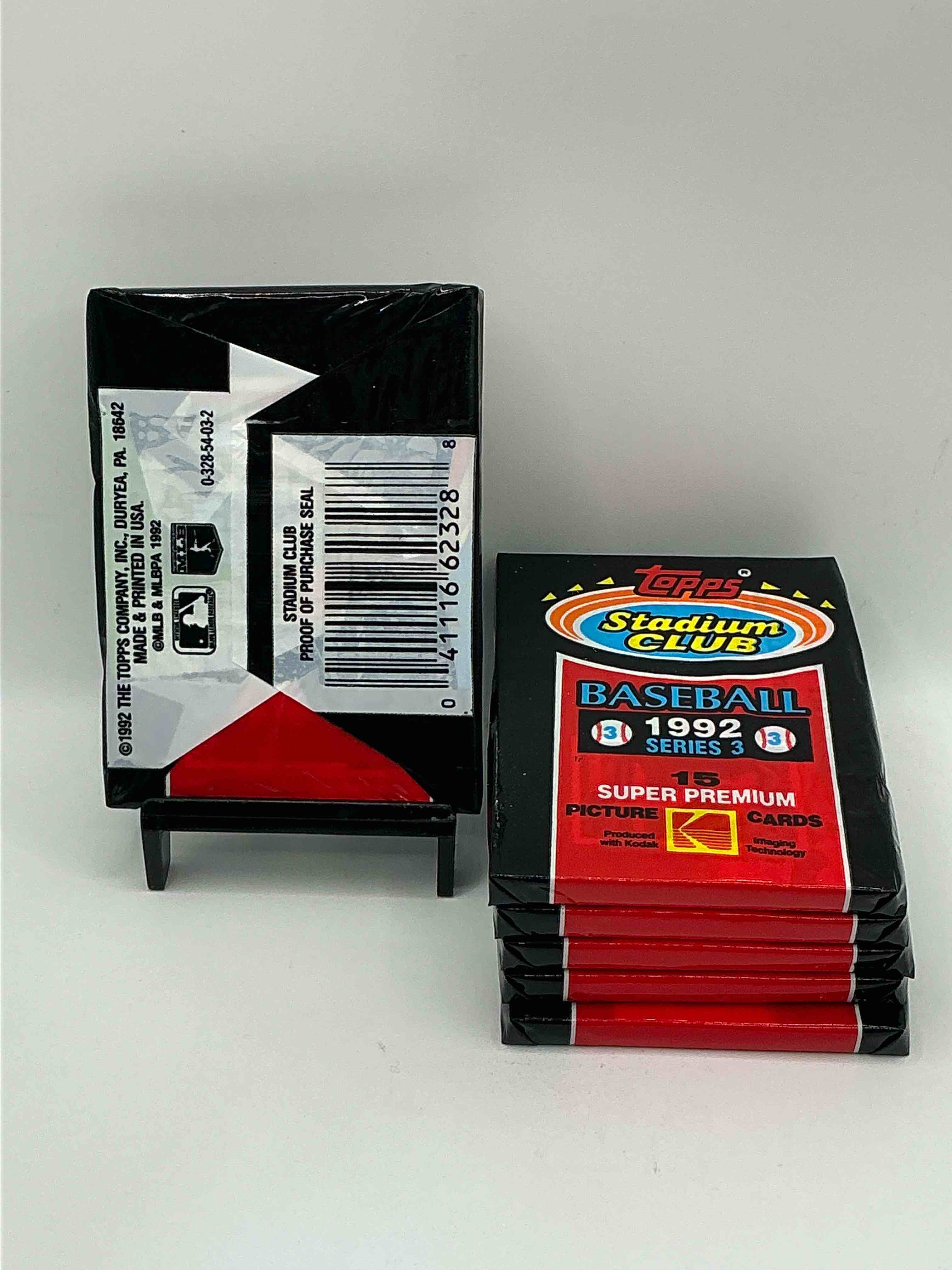 Condition photo showing New/Like New for Series Three! Ken Griffey Jr!? Topps Stadium Club 1992 Unopened Packs, Straight From Box. Search For Big Names, Ken Griffey Jr, Nolan Ryan, Rickey Henderson & So Many More! Some Of These Cards Can Be Worth Big $$$