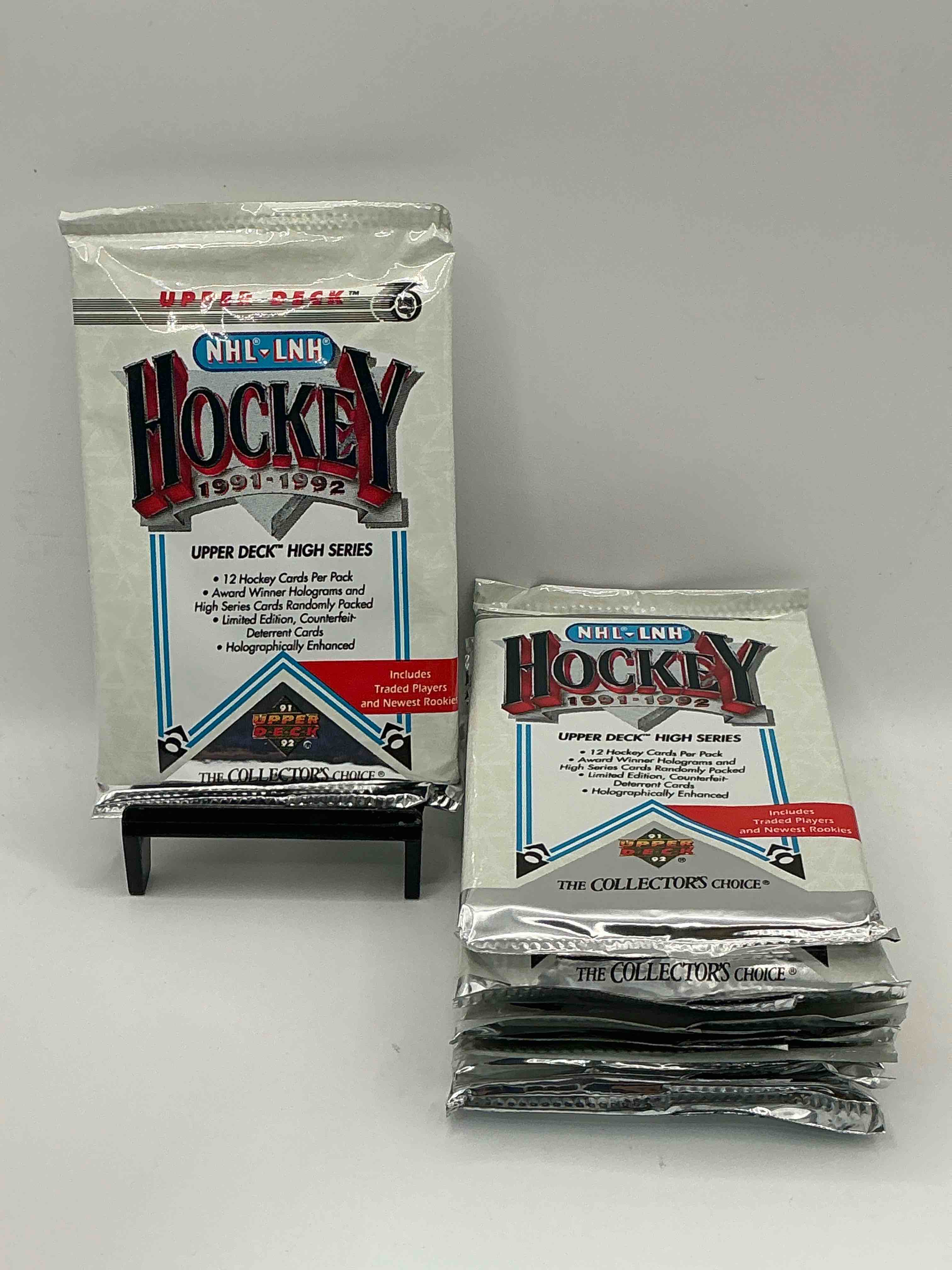 Wow! 1991-92 NHL Upper Deck High Series Hockey Packs! Look for All Of Your Favorite Stars From The 90’s In These Rare Packs!