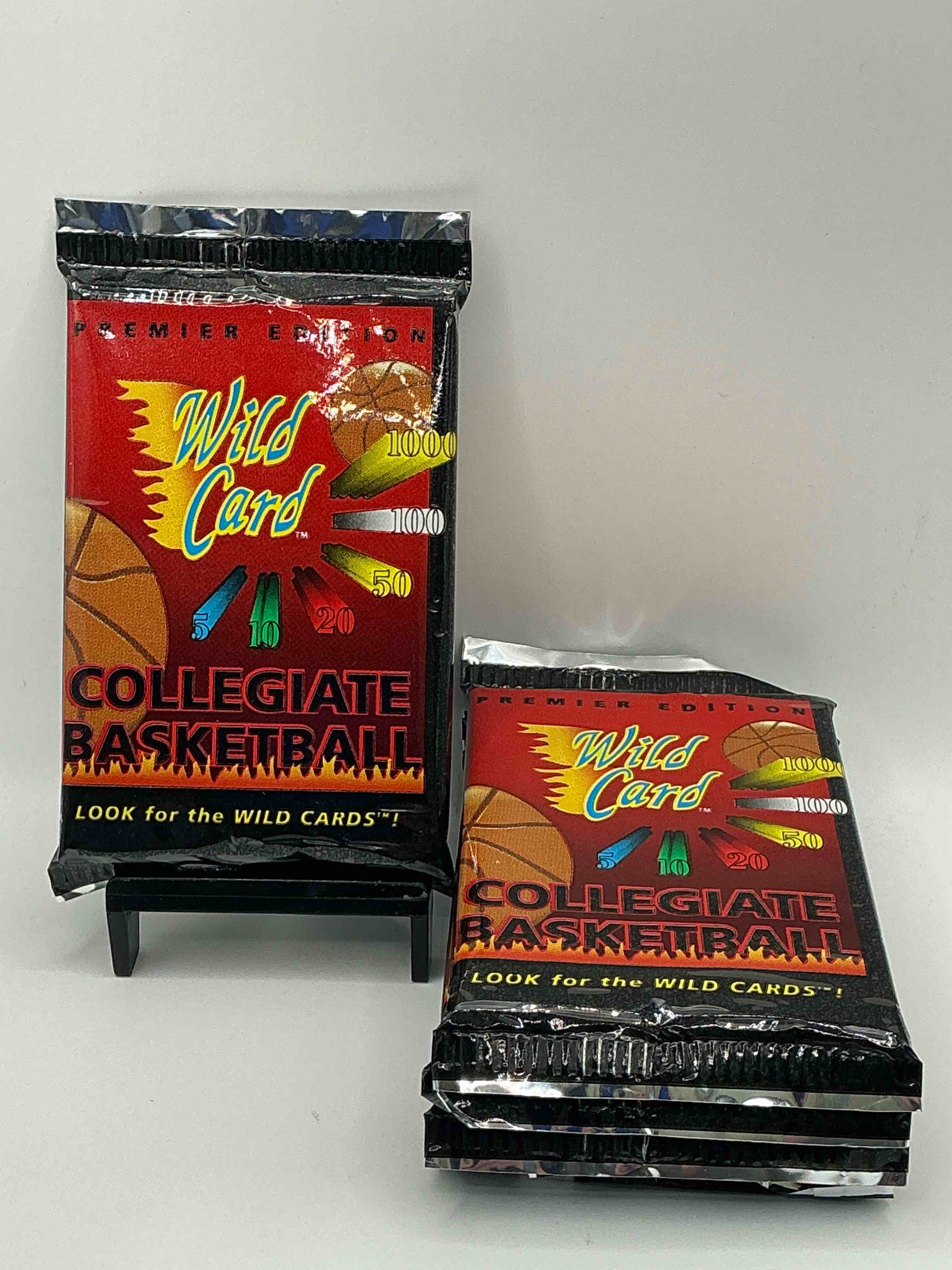 Wild Card Premier Edition 1992 Basketball Card Packs! LOOK FOR THE WILD CARDS! Basketball Packs! 